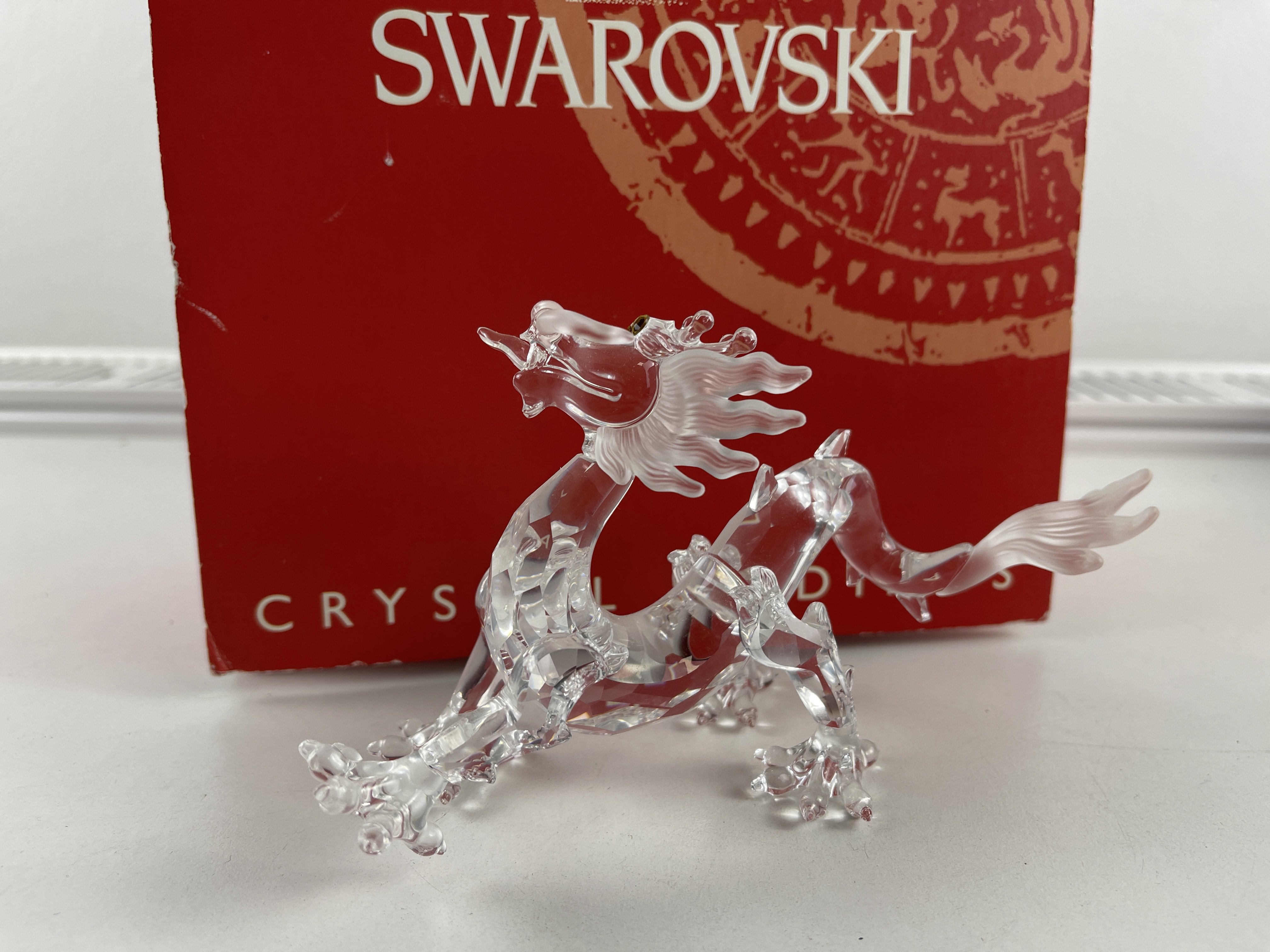  Swarovski Figur 238202 Zodiak Drache 15 cm. - OVP & Zertifikat (Ohne Ball und Sockel)