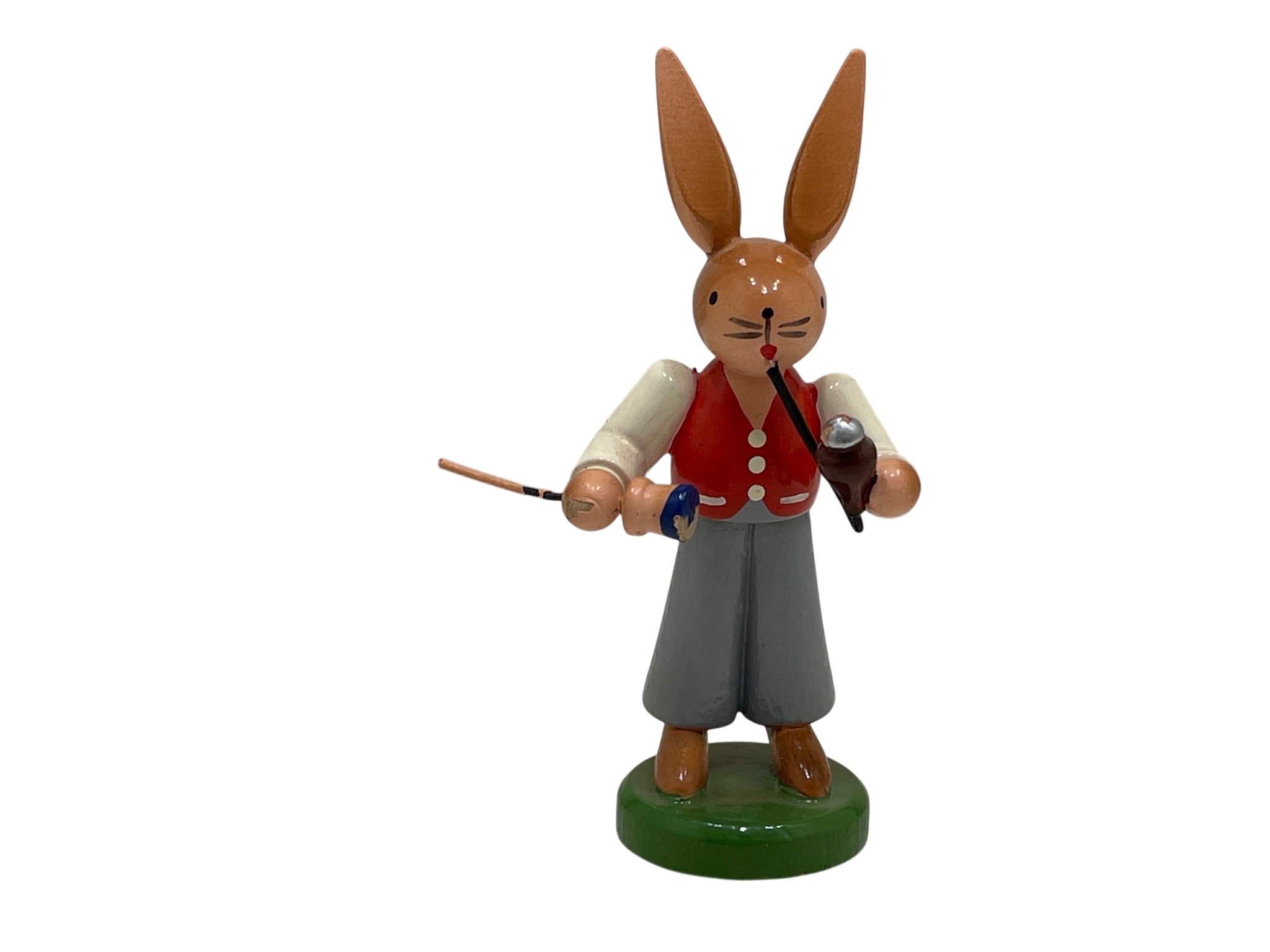 Erzgebirge Figur Hase 7,5 cm. Zustand siehe Fotos   