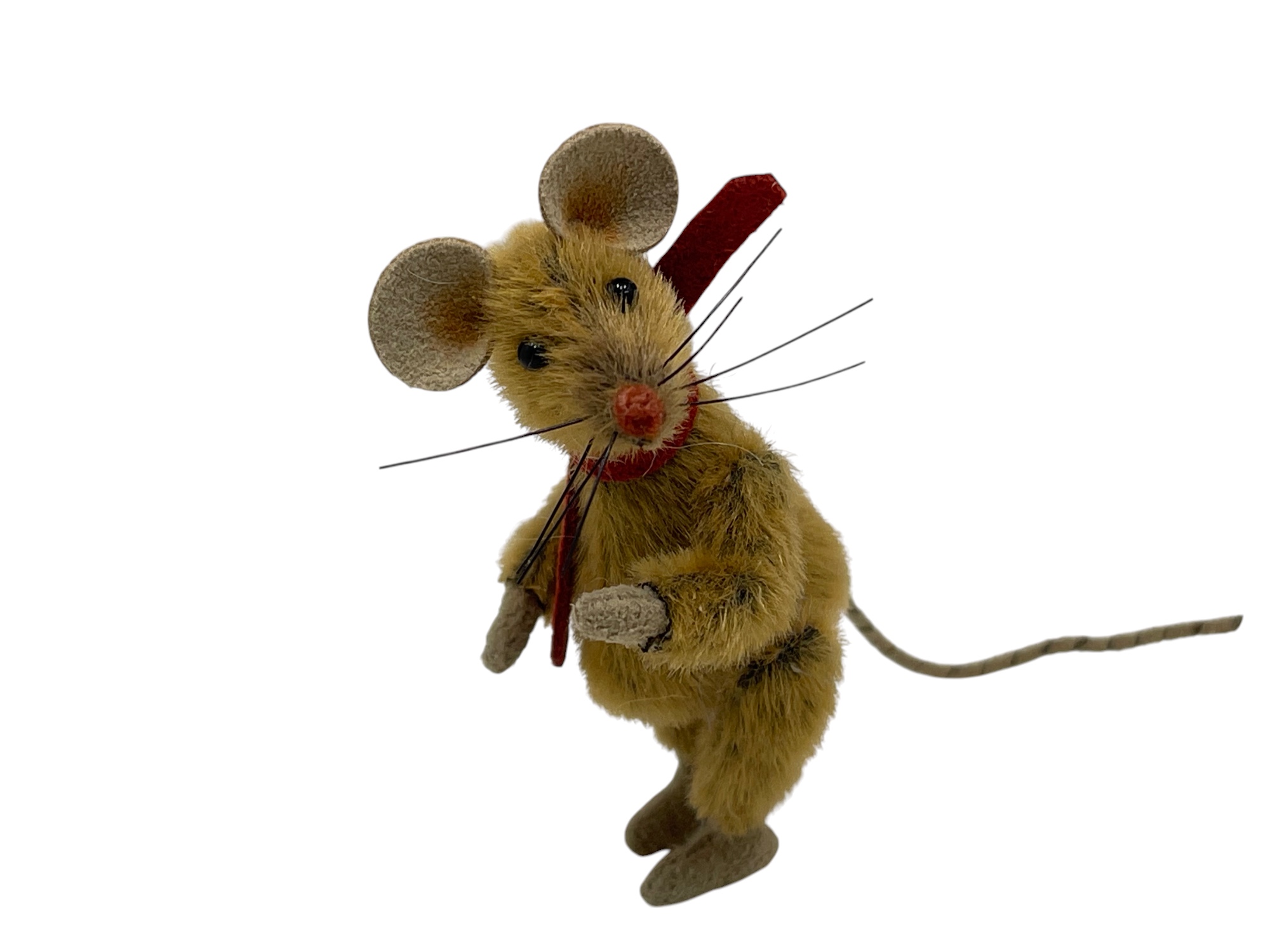 Künstler Stofftier Maus 7 cm. - Top Zustand.   