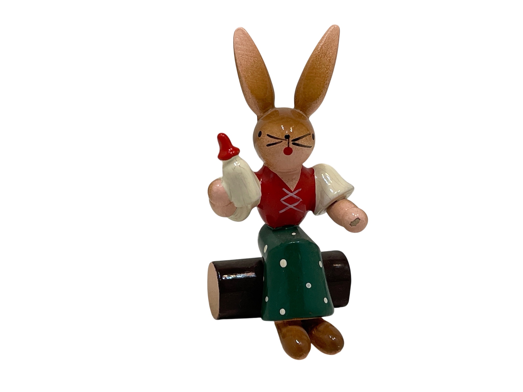 Erzgebirge Figur Hase 6 cm. Zustand siehe Fotos   