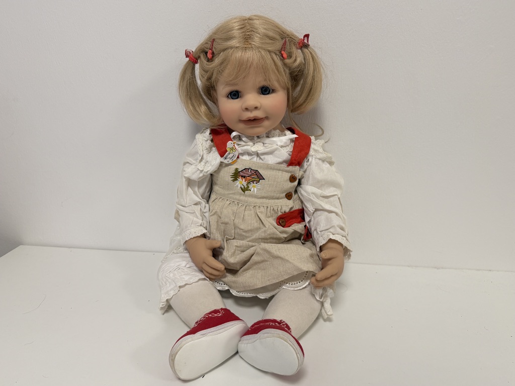 Monika Peter Leicht Künstlerpuppe Vinyl Puppe 73 cm. Top Zustand 