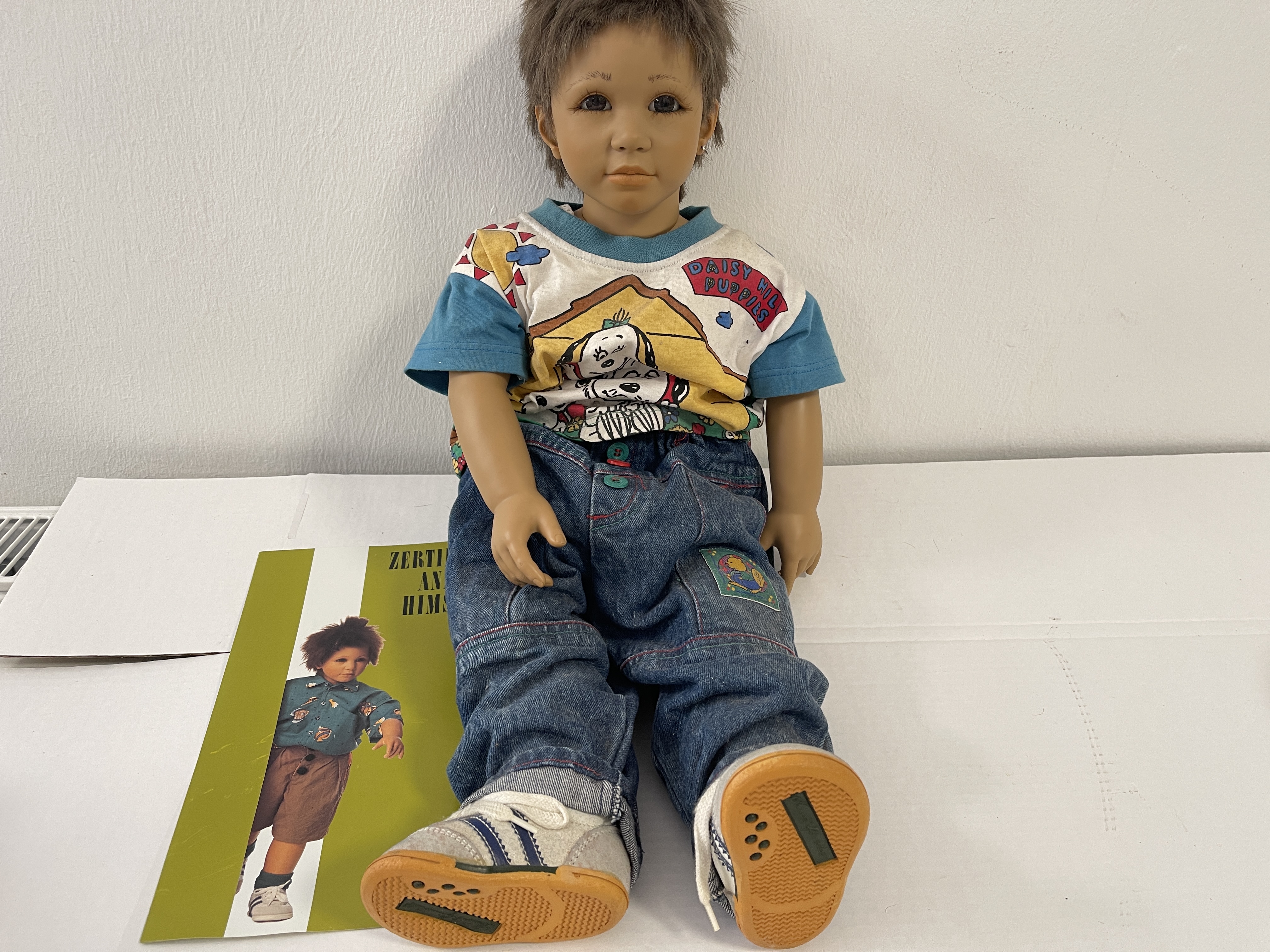 Annette Himstedt Vinyl Puppe Kai 65 cm. Top Zustand   