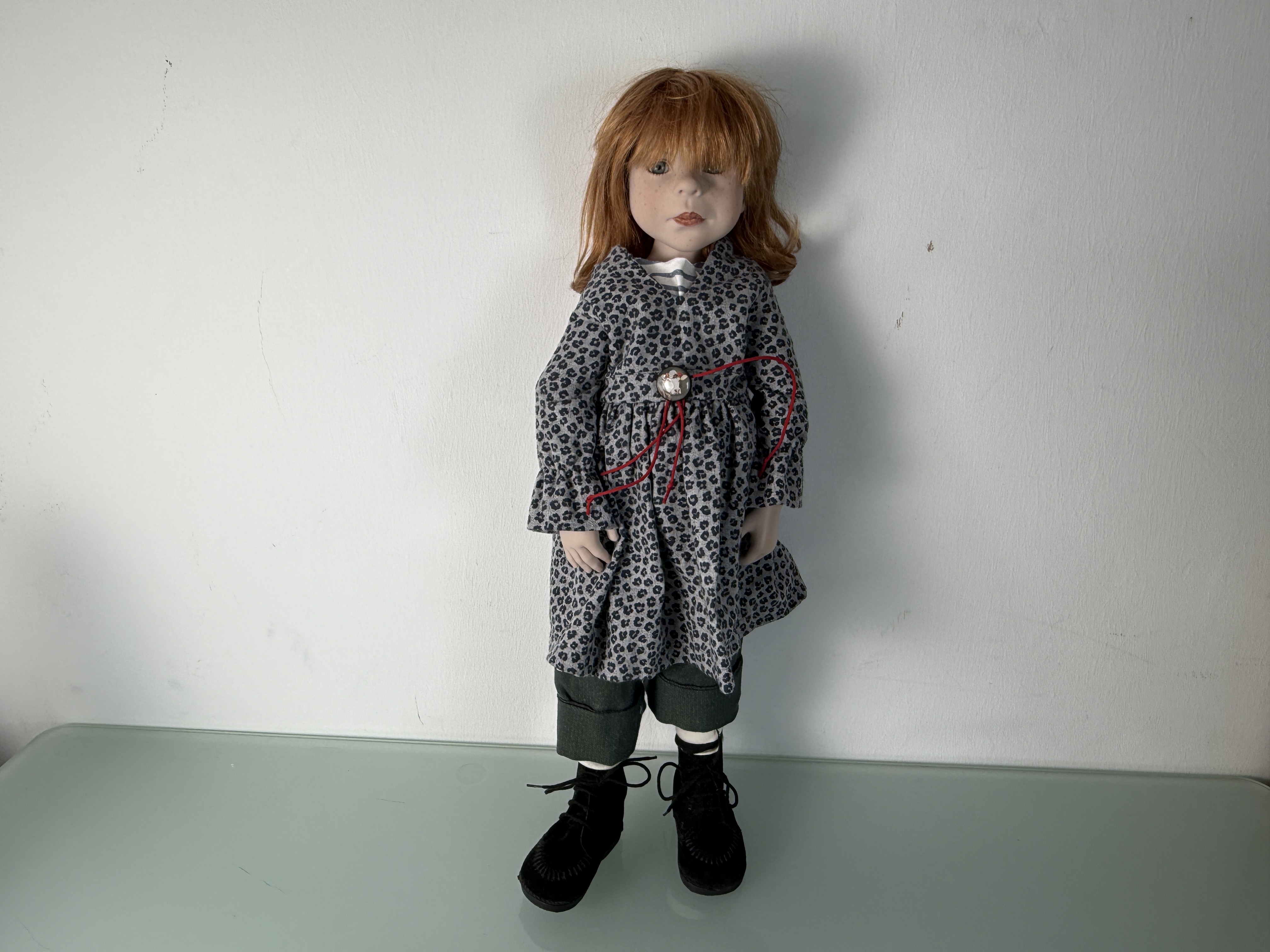 Zwergnase Künstlerpuppe Nicole Marschollek Puppe 60 cm. Top Zustand   