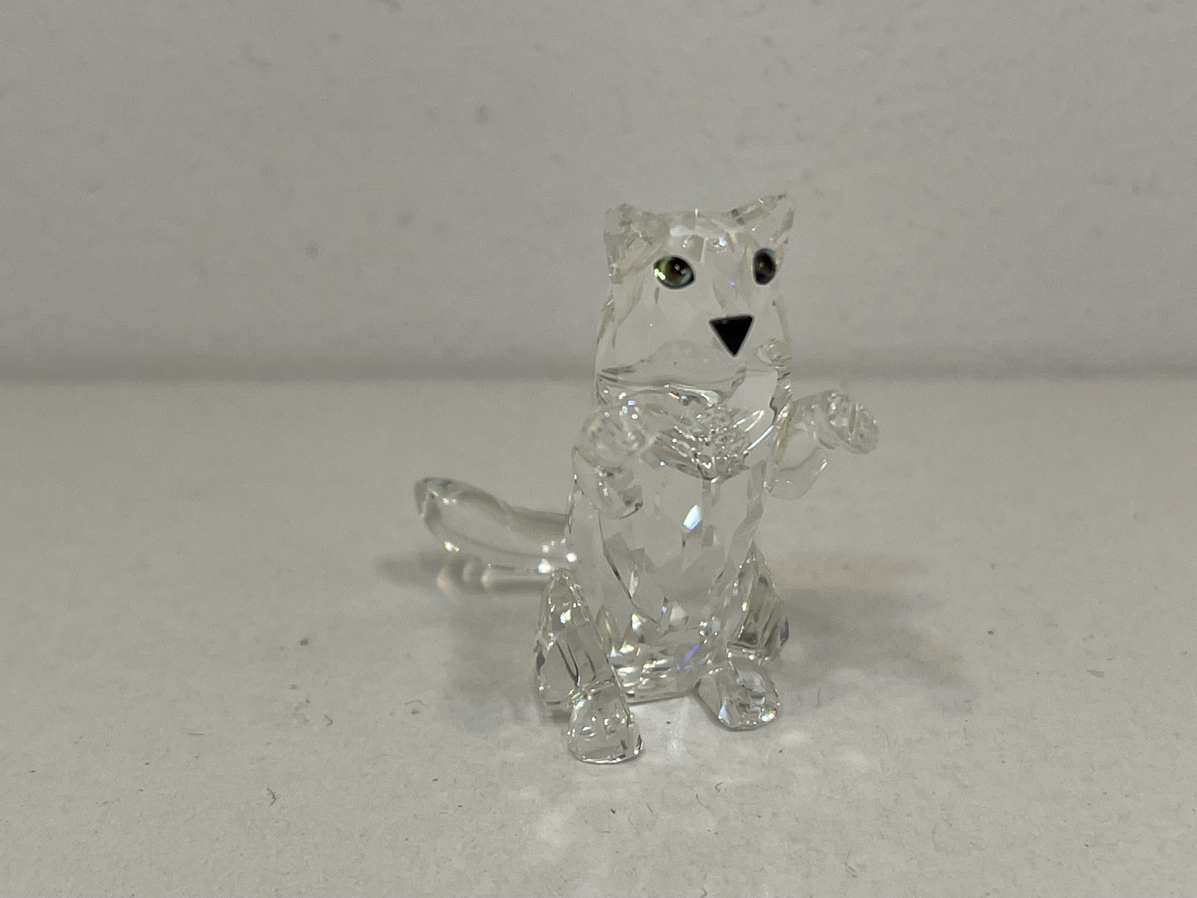Swarovski Figur 028000 Springende Katze 3,5 cm. Top Zustand