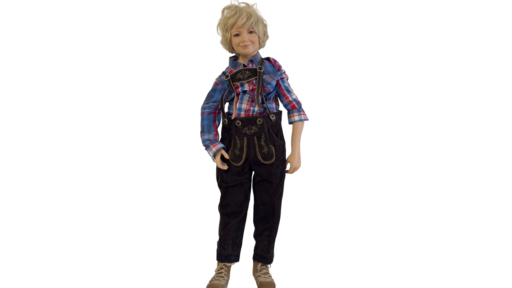 Künstlerpuppe Susan Lippl Vinyl Puppe 105 cm. Guter Zustand siehe Fotos  