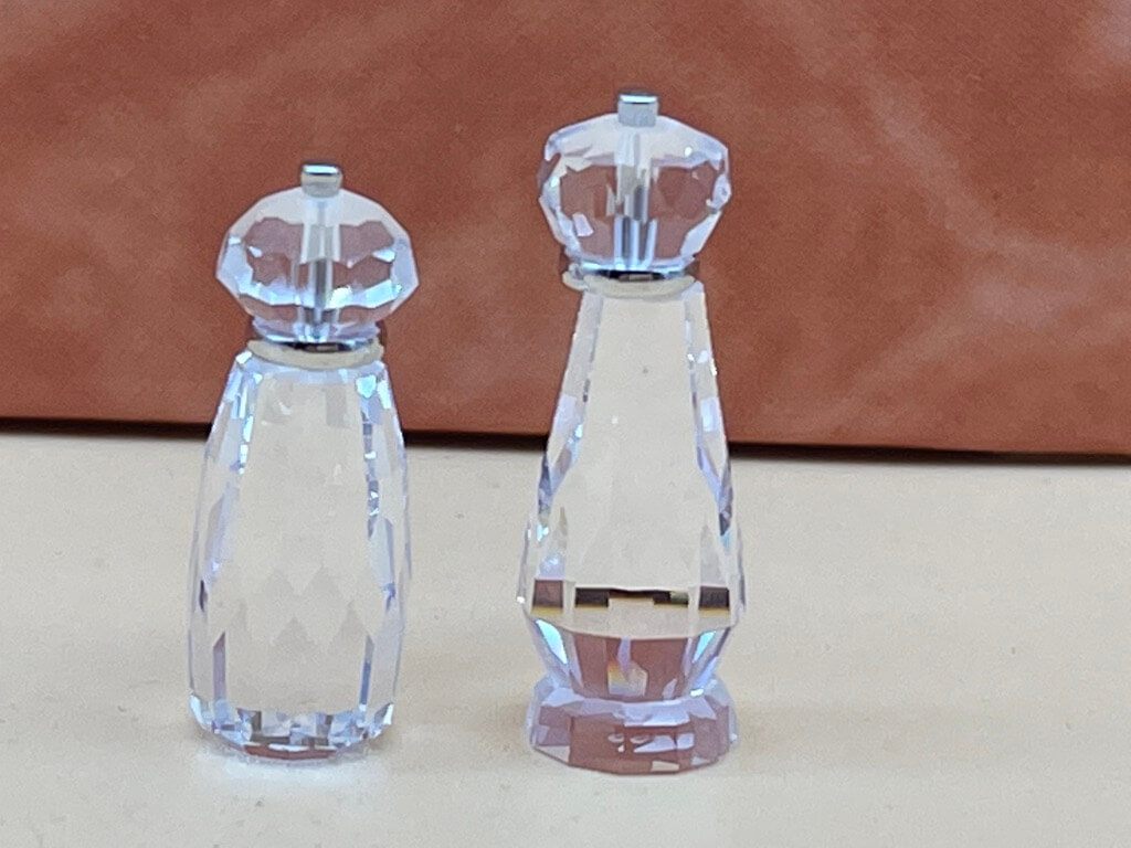 Swarovski Figur 665053 Salz & Pfeffer bis 3,5 cm. Top Zustand 