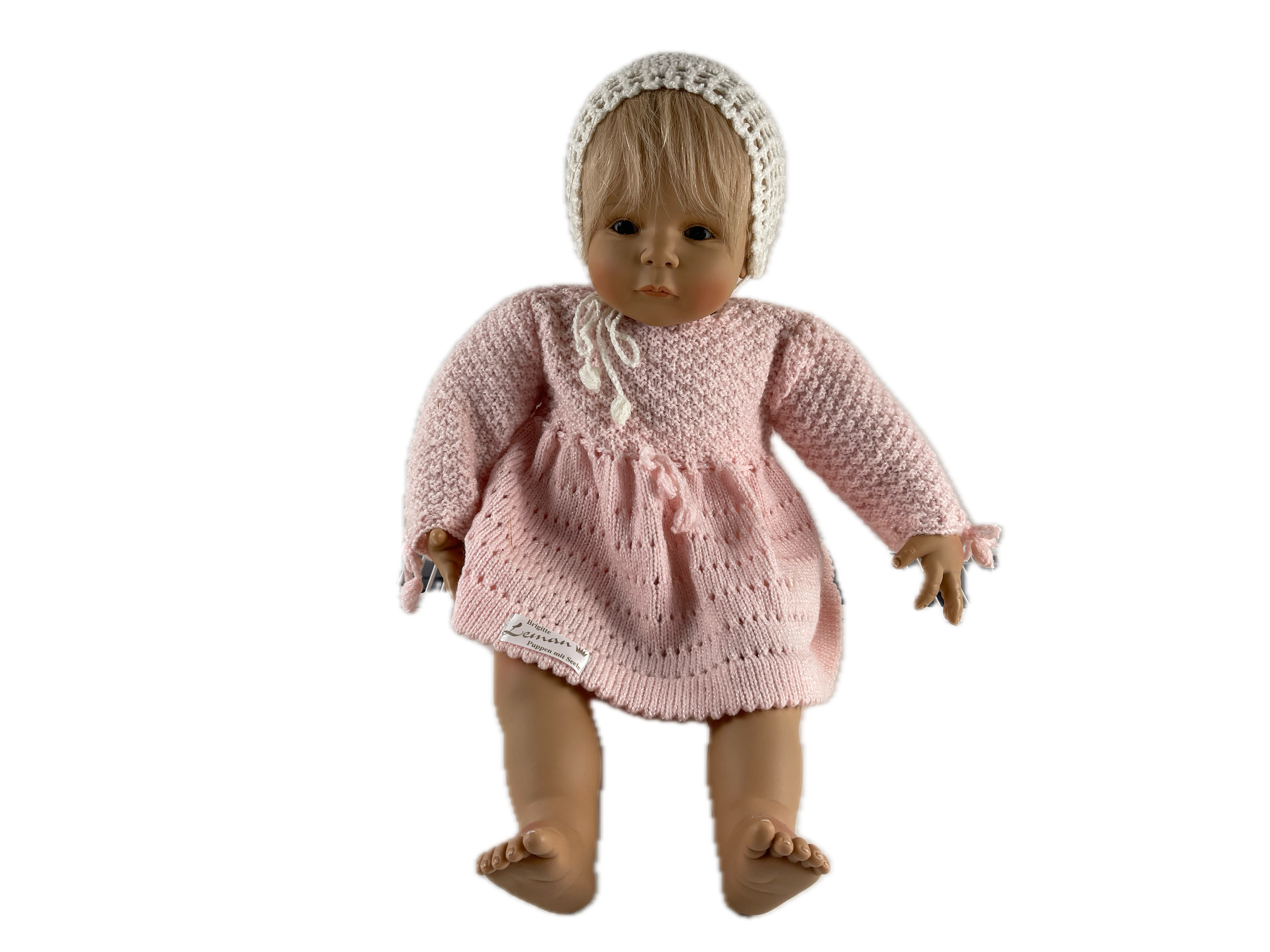 Künstlerpuppe Sammler Brigitte Leman Vinyl Puppe 54 cm. Top Zustand.    