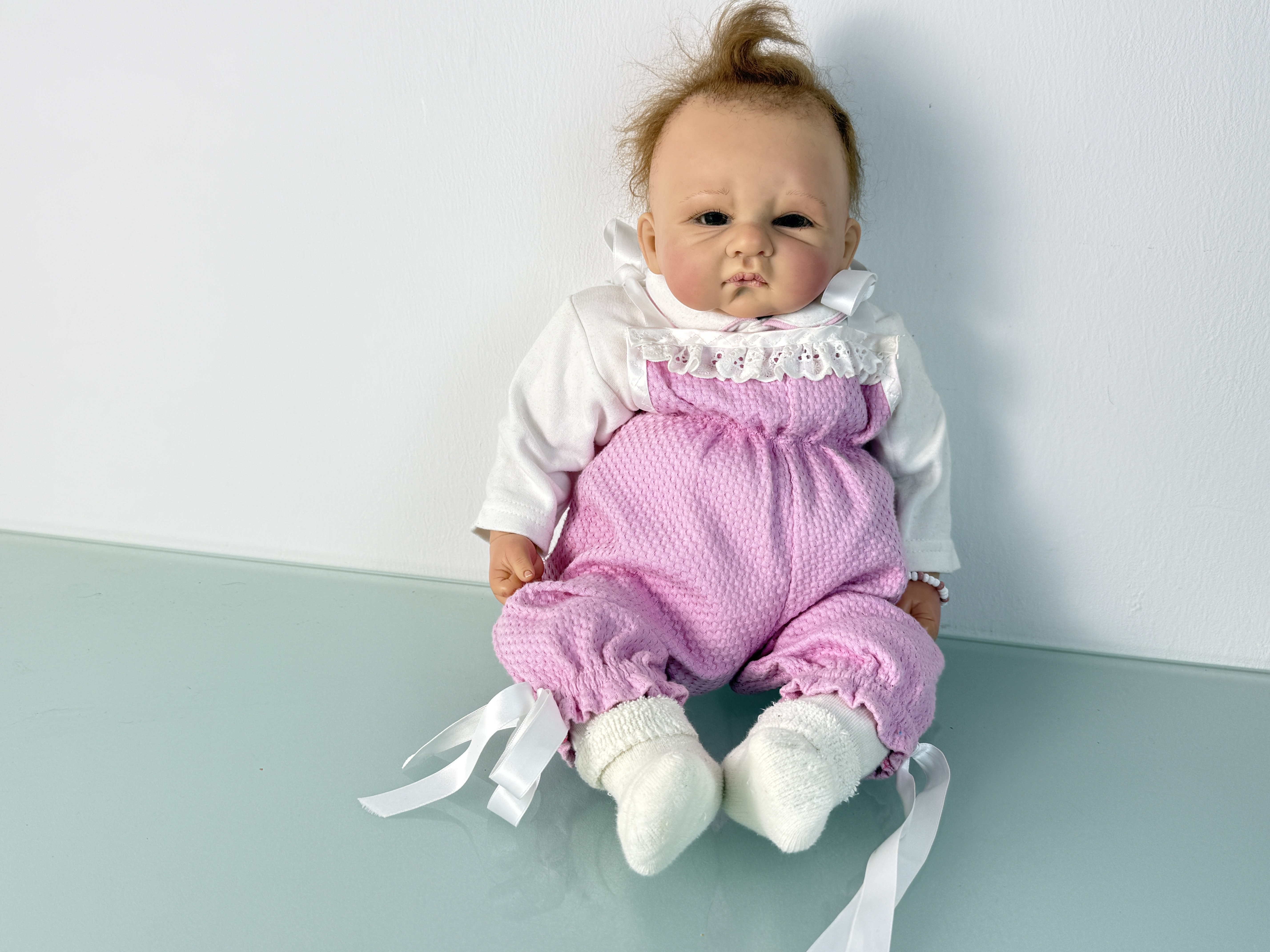 Künstlerpuppe Sammler Puppe Vinyl Baby Puppe 50 cm siehe Fotos 
