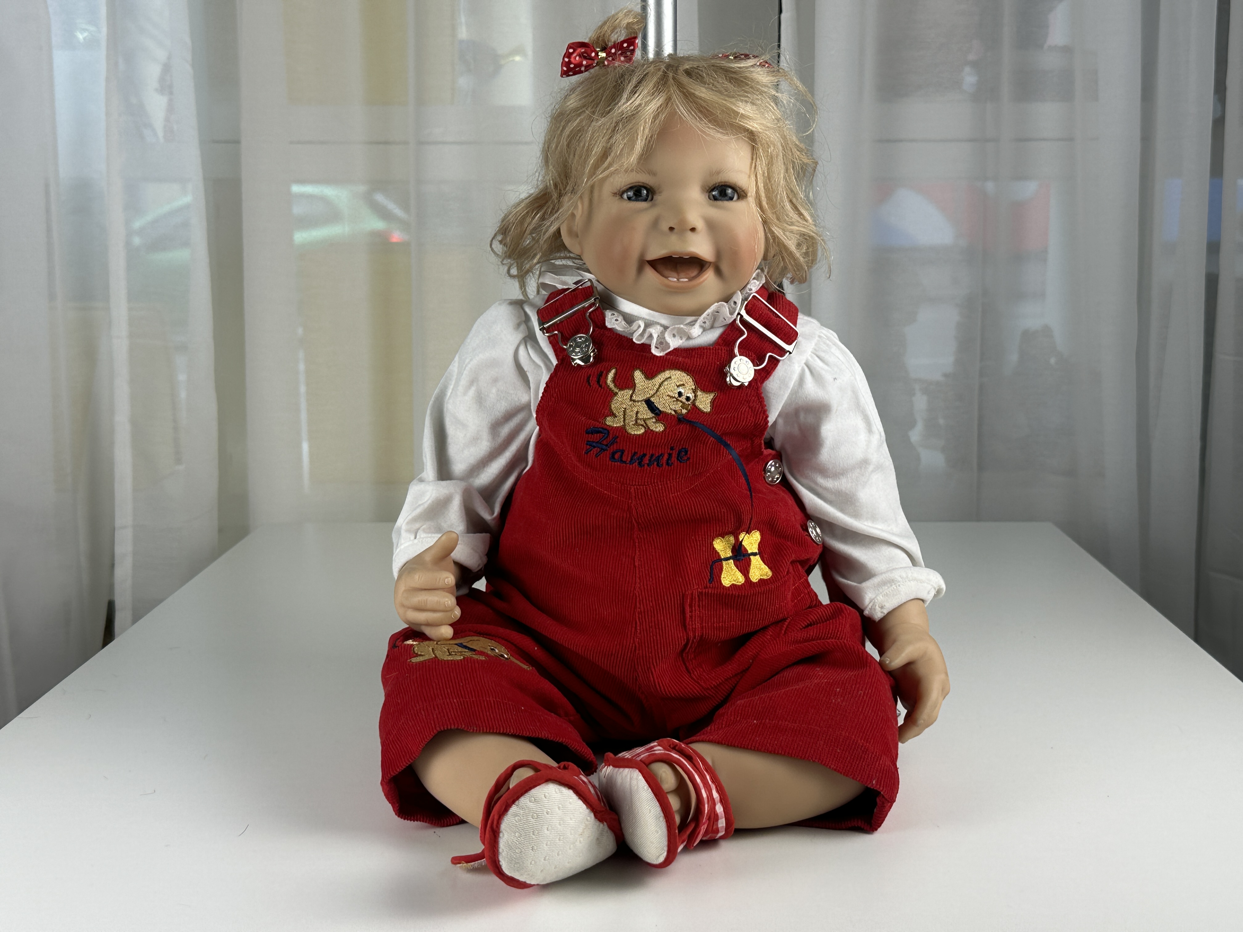 Künstlerpuppe Inge Tenbusch Vinyl Puppe 60 cm.  Top Zustand