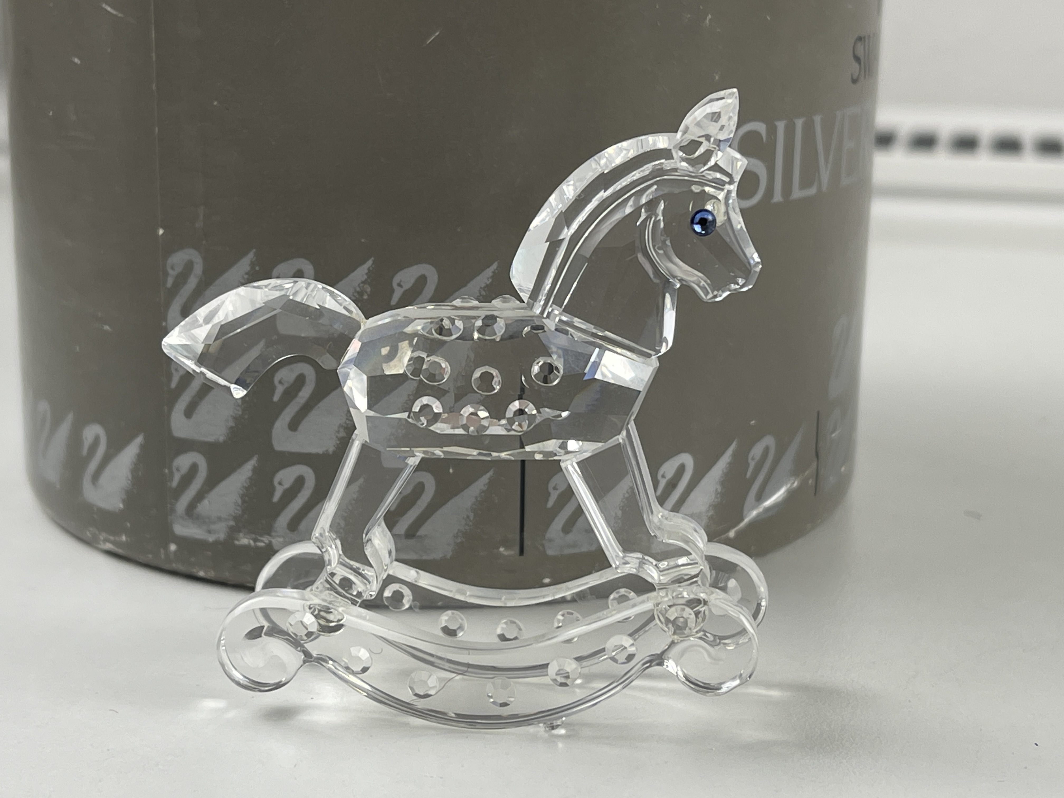 Swarovski Figur 183270 Schaukelpferd 6,8 cm mit Ovp und Zertifikat. Top Zustand. 