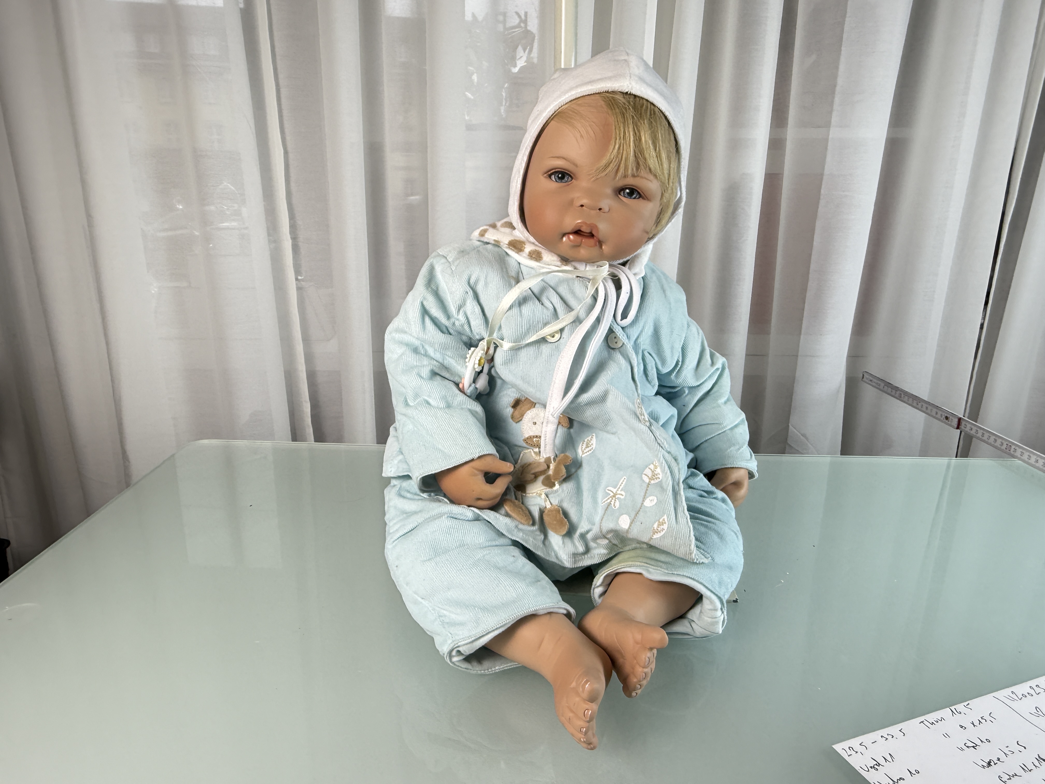 Künstlerpuppe Inge Tenbusch Sammler Porzellan Puppe 57 cm. Top Zustand  
