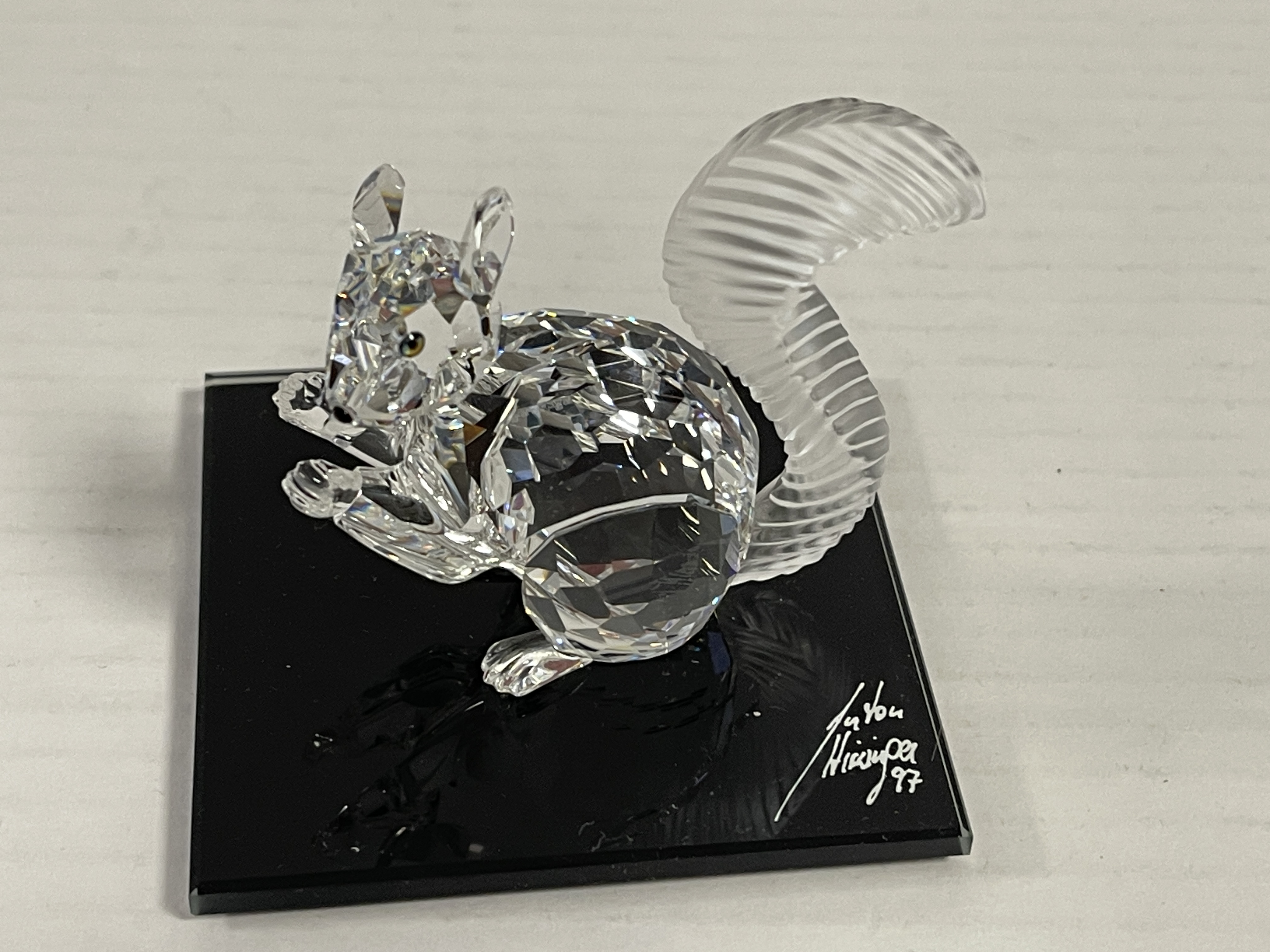 Swarovski Figur 84335 Großes Scs Eichhörnchen 7,5 cm. Guter Zustand 