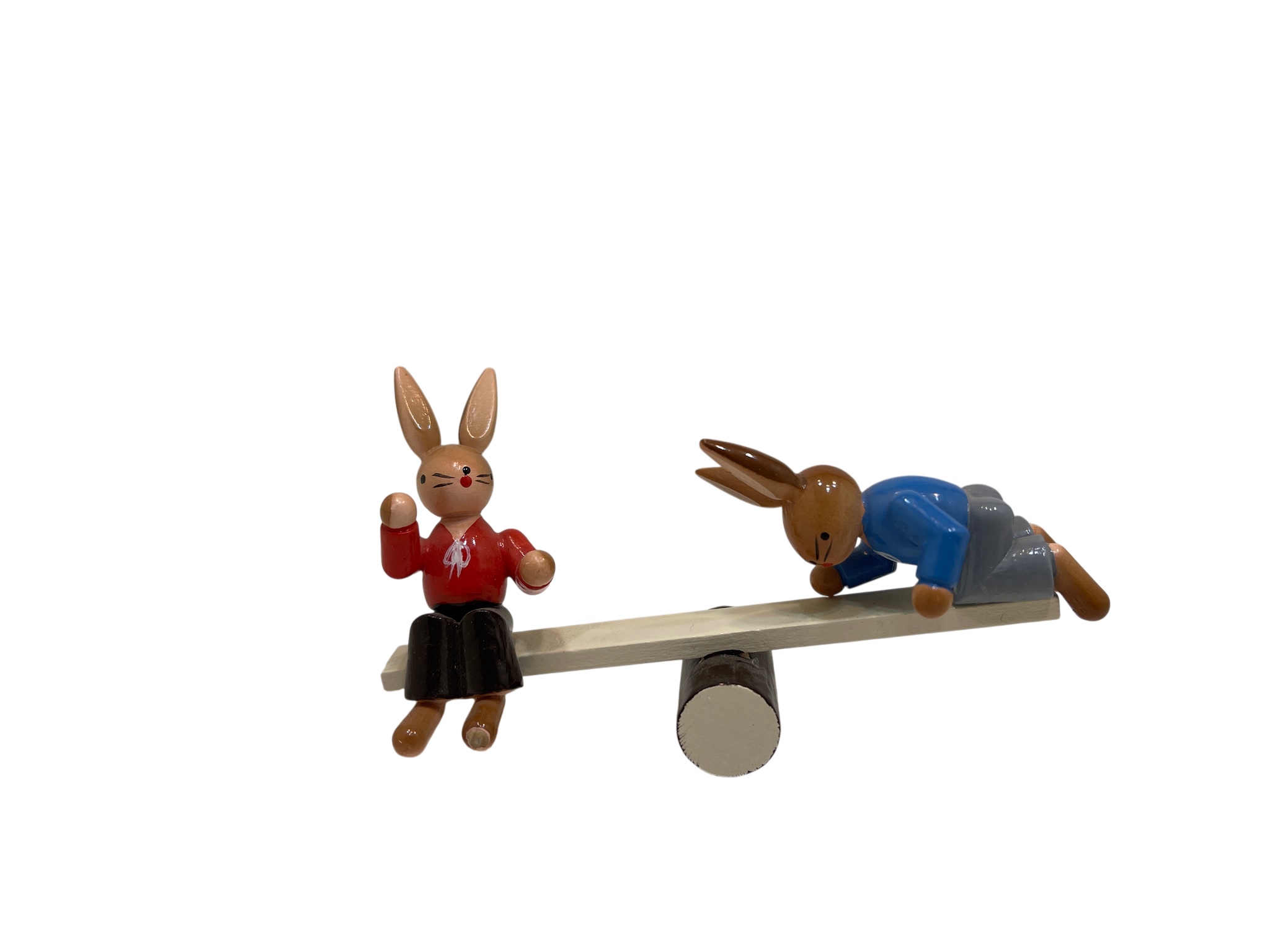 Erzgebirge Figur Hase 10 x 6,5 cm. Zustand siehe Fotos 