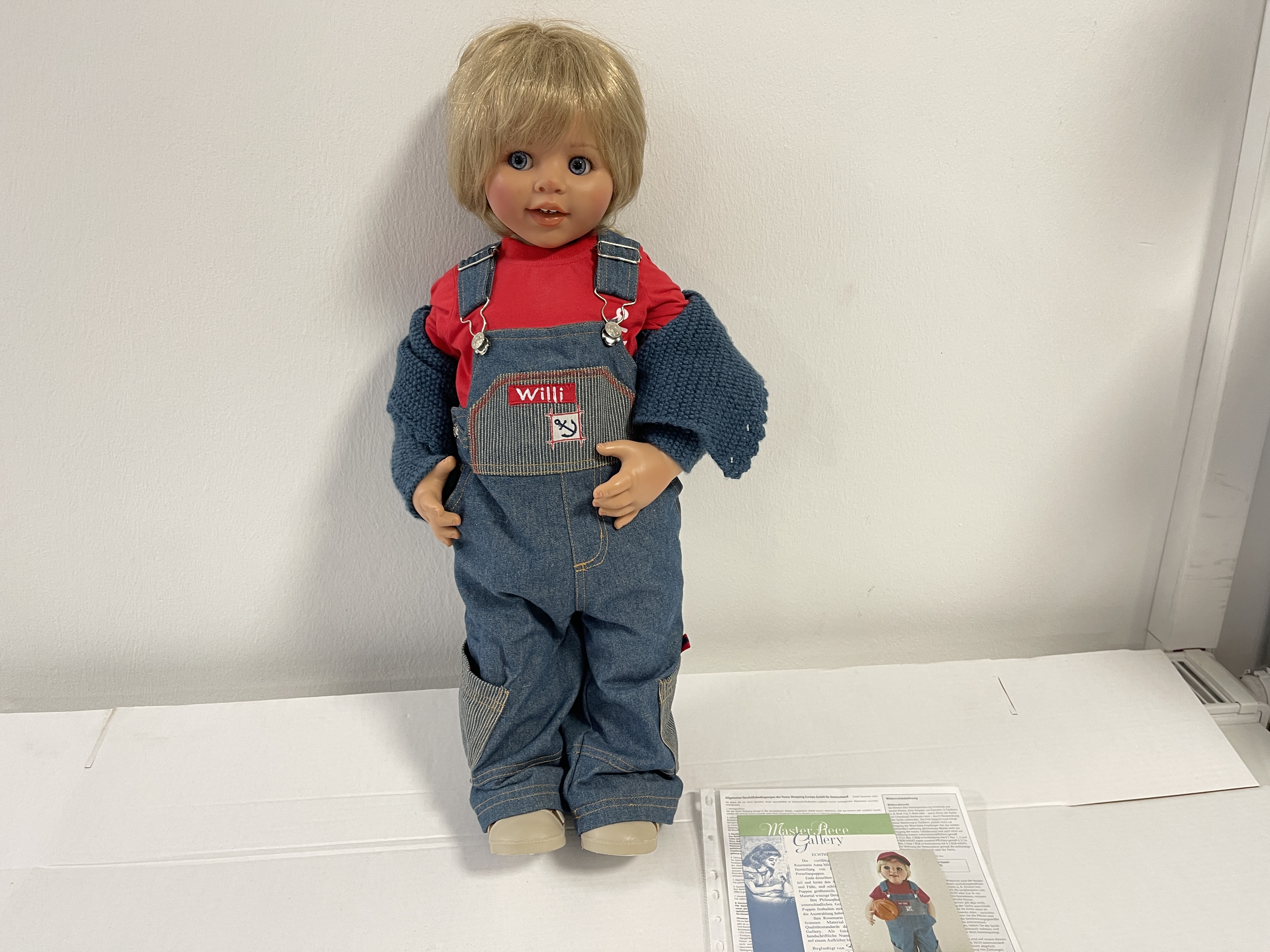 Rosemarie Anna Müller Künstlerpuppe Puppe 60 cm. Guter Zustand 