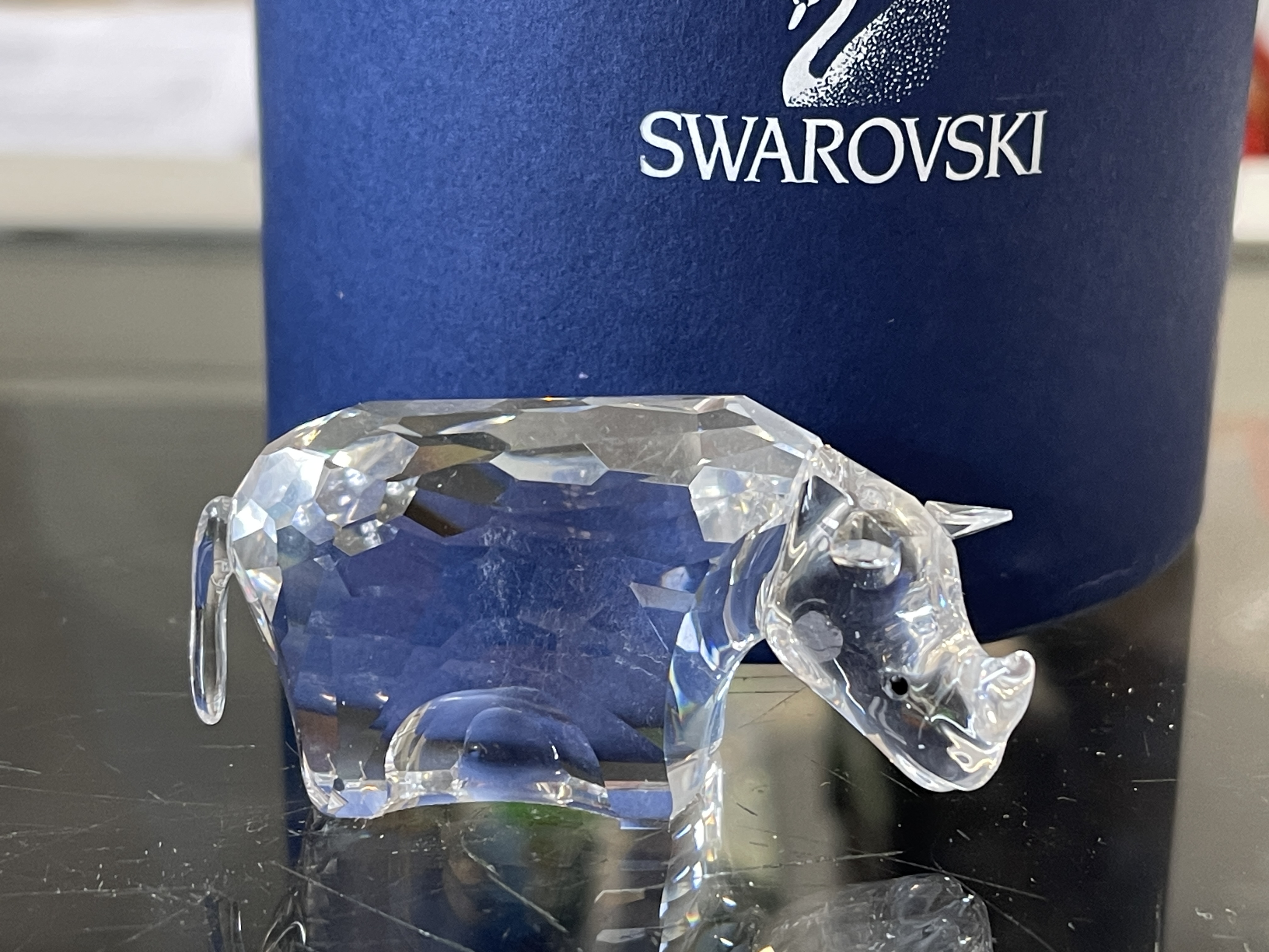  Swarovski Figur 622941 Zodiak Nashorn 6 cm. Ovp + Zertifikat. Top Zustand 