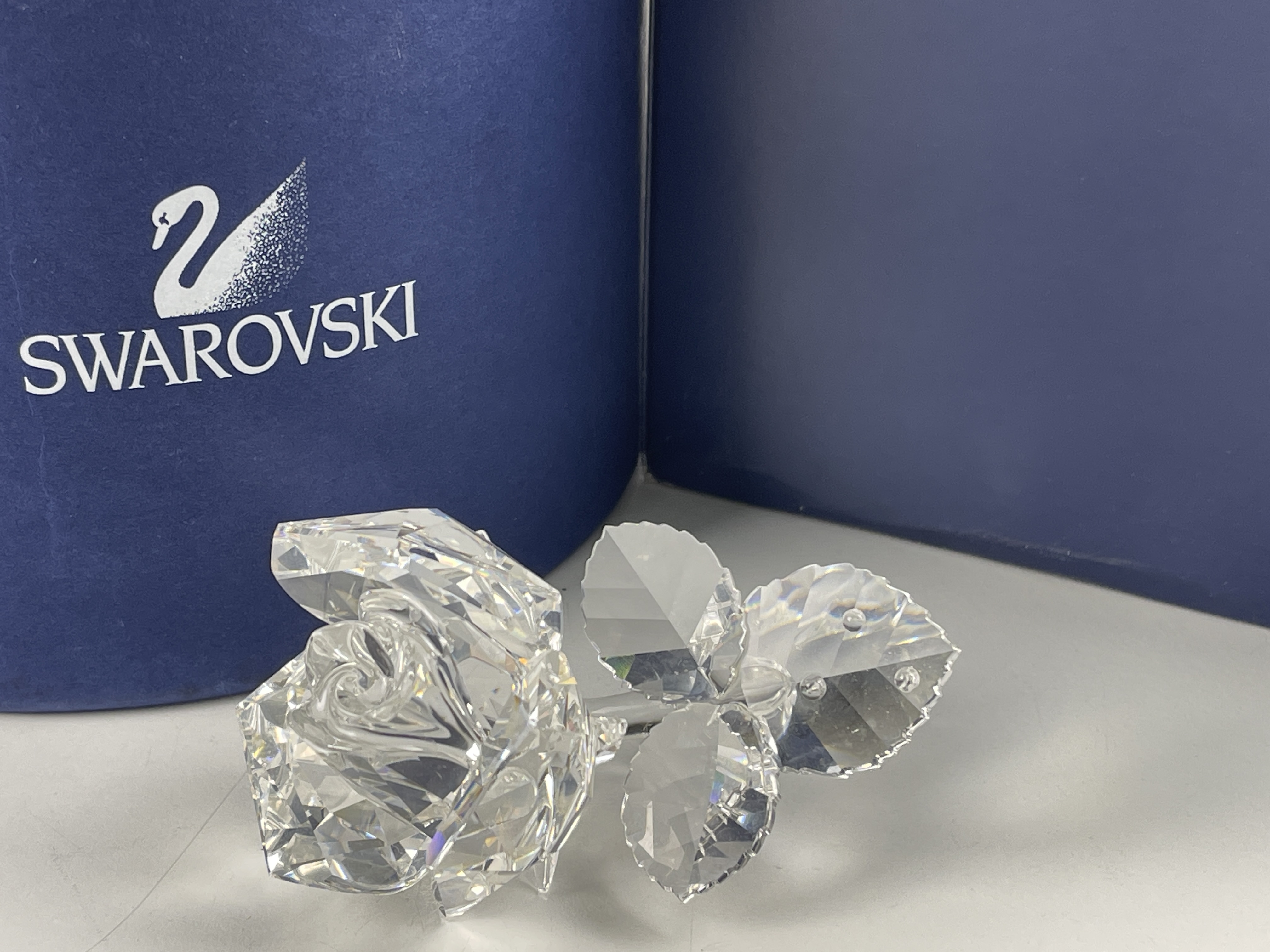 Swarovski Figur 174956 liegende Rose 8,5 cm. Mit Ovp & Zertifikat. Top Zustand 