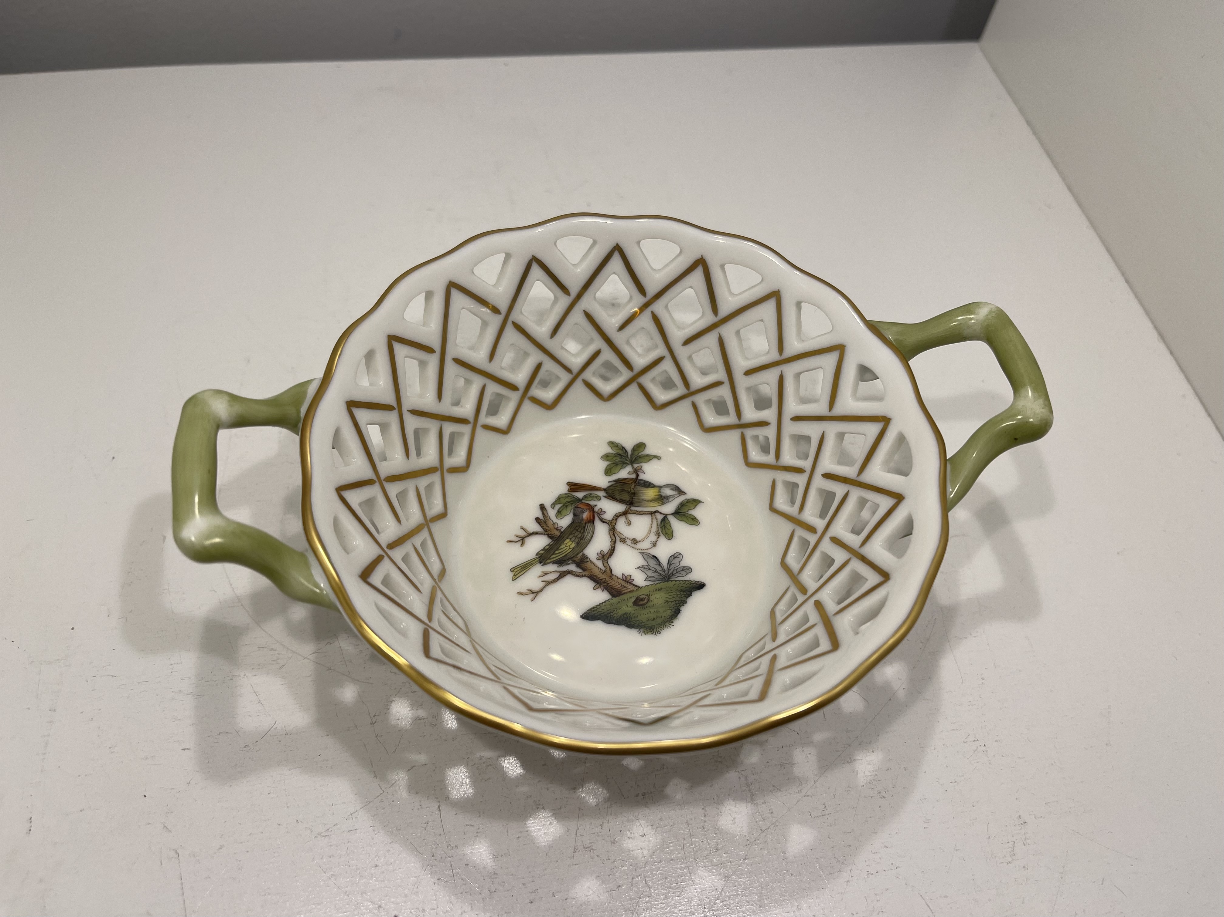 Herend Sammler Porzellan Zierschale ca. 14  x 5 cm. Top Zustand 