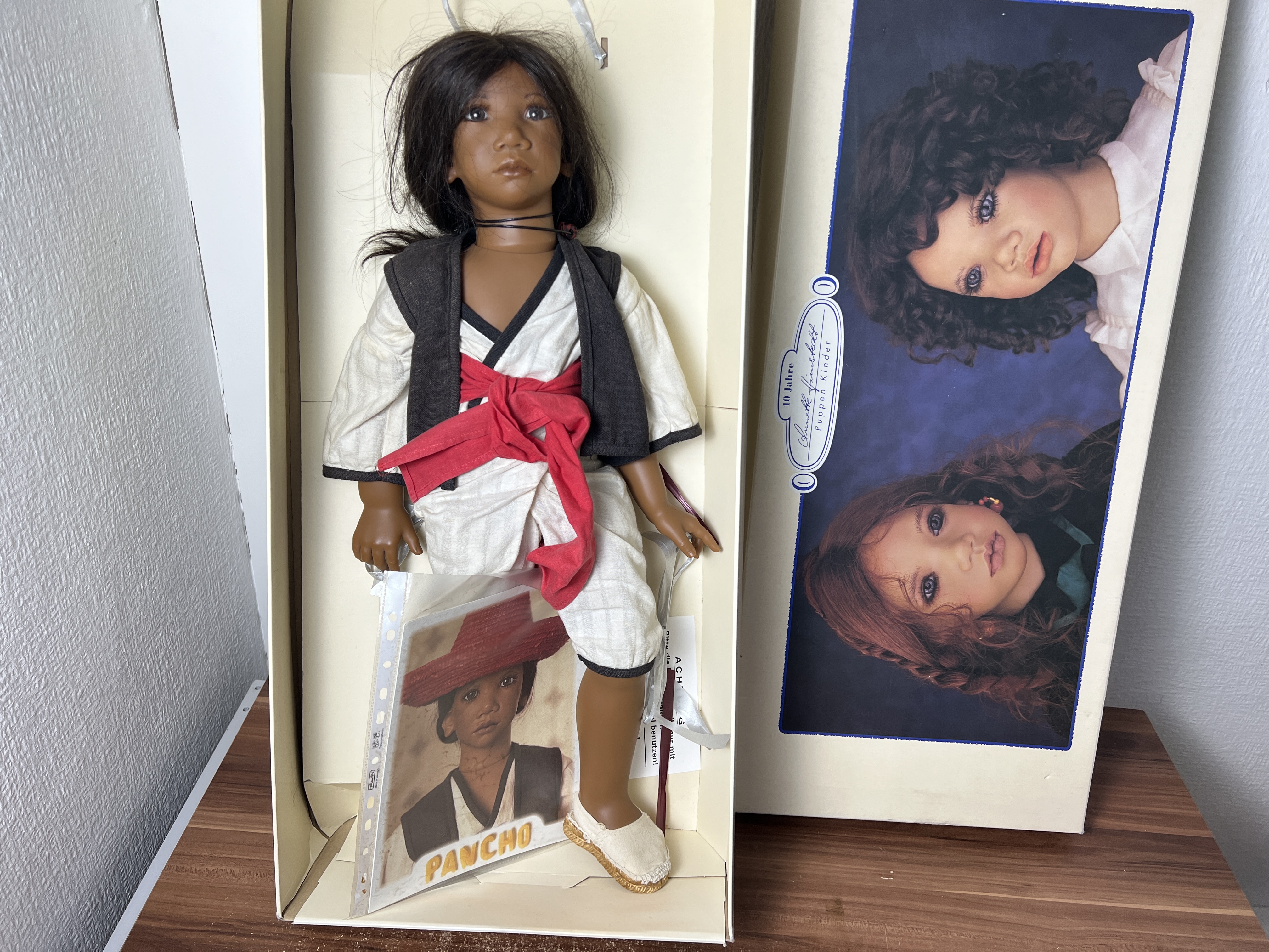 Künstlerpuppe Annette Himstedt Puppe Pancho 70 cm. Top Zustand 