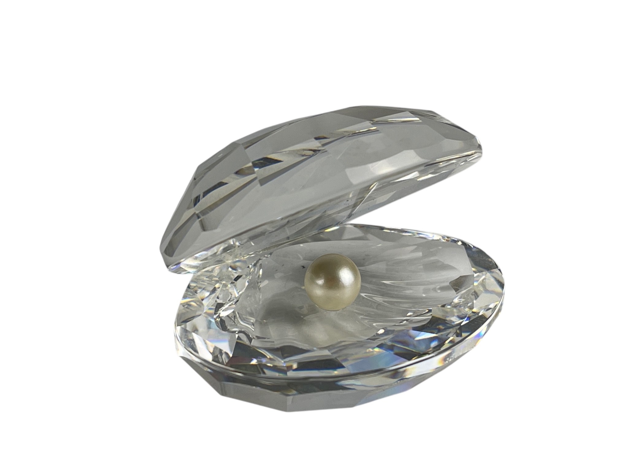 Swarovski Figur Kristall 014389 Große Muschel mit Perle 6,5 cm. Top Zustand