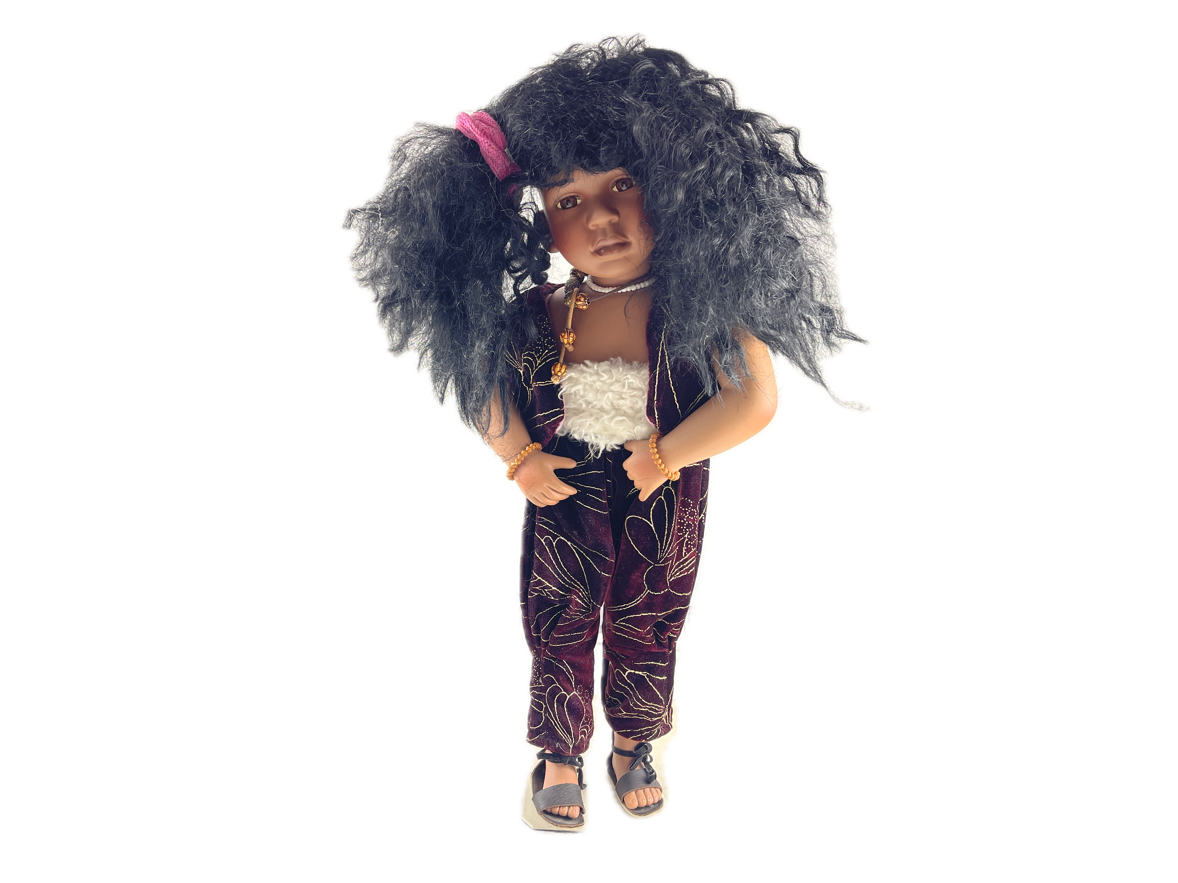 Porzellan Künstlerpuppe Puppe 54 cm. Guter Zustand   