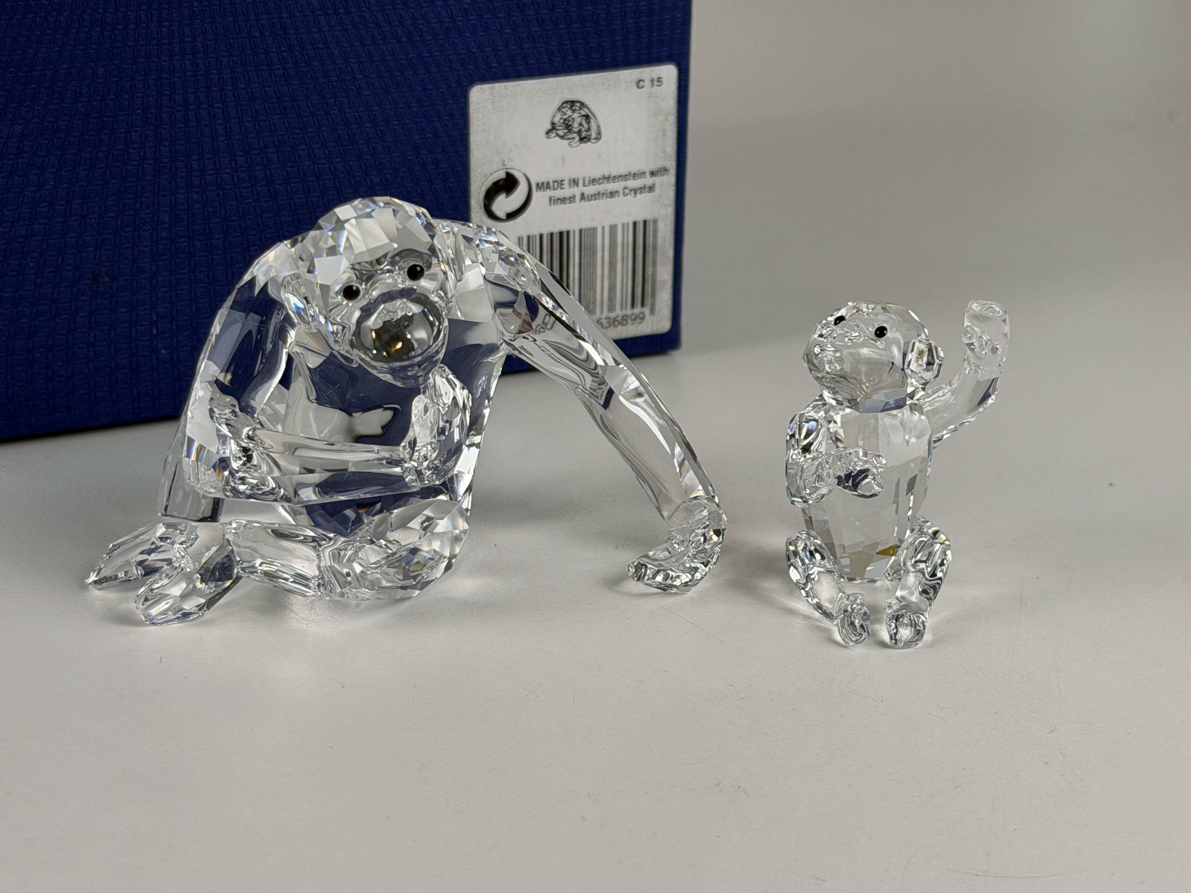 Swarovski Figur 5063689 Affen Schimpansen 9 cm. Ovp & Zertifikat Top Zustand 