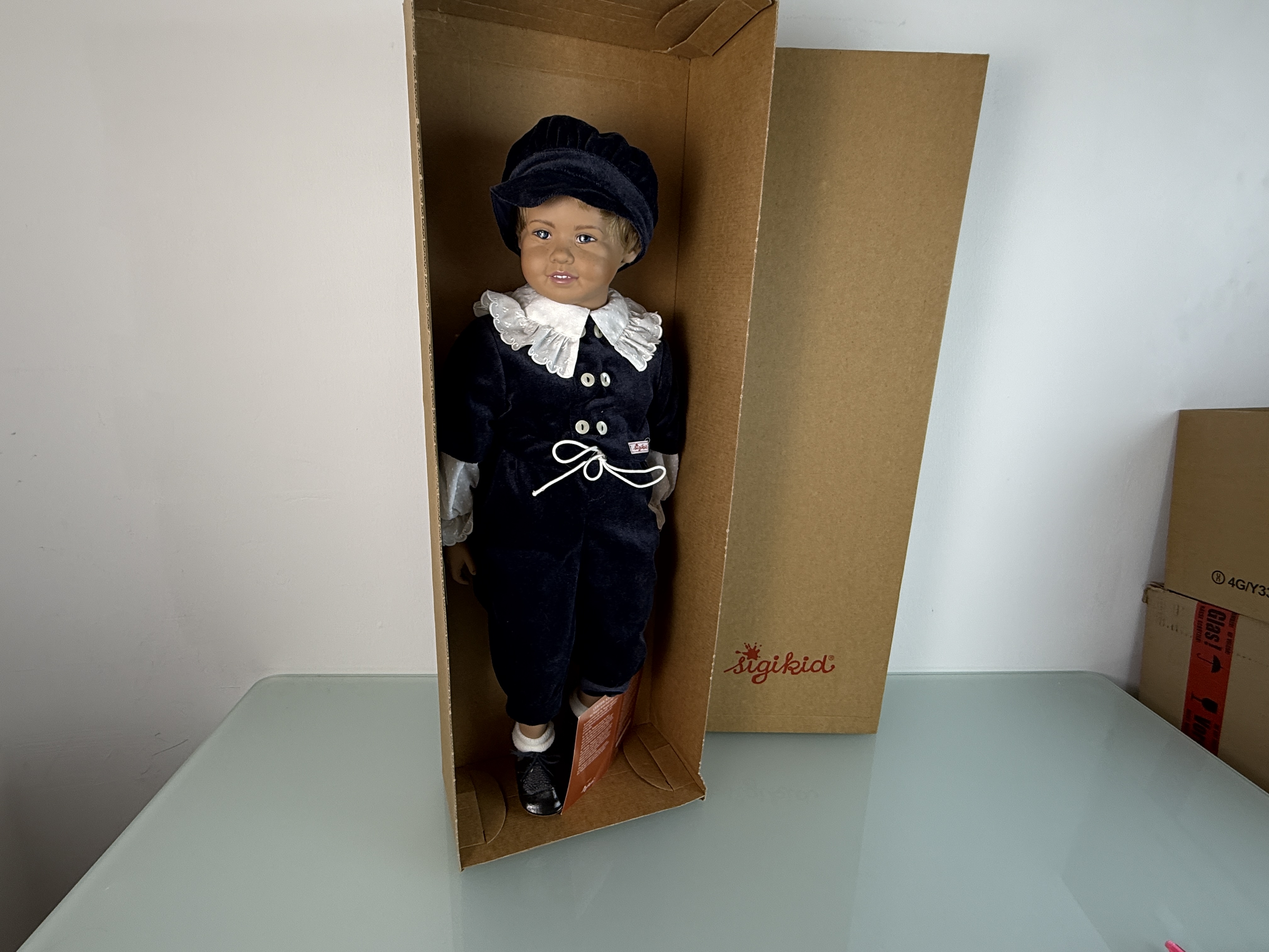 Sigikid Ilse Wippler Vinyl Künstlerpuppe Puppe 62 cm. Top Zustand   