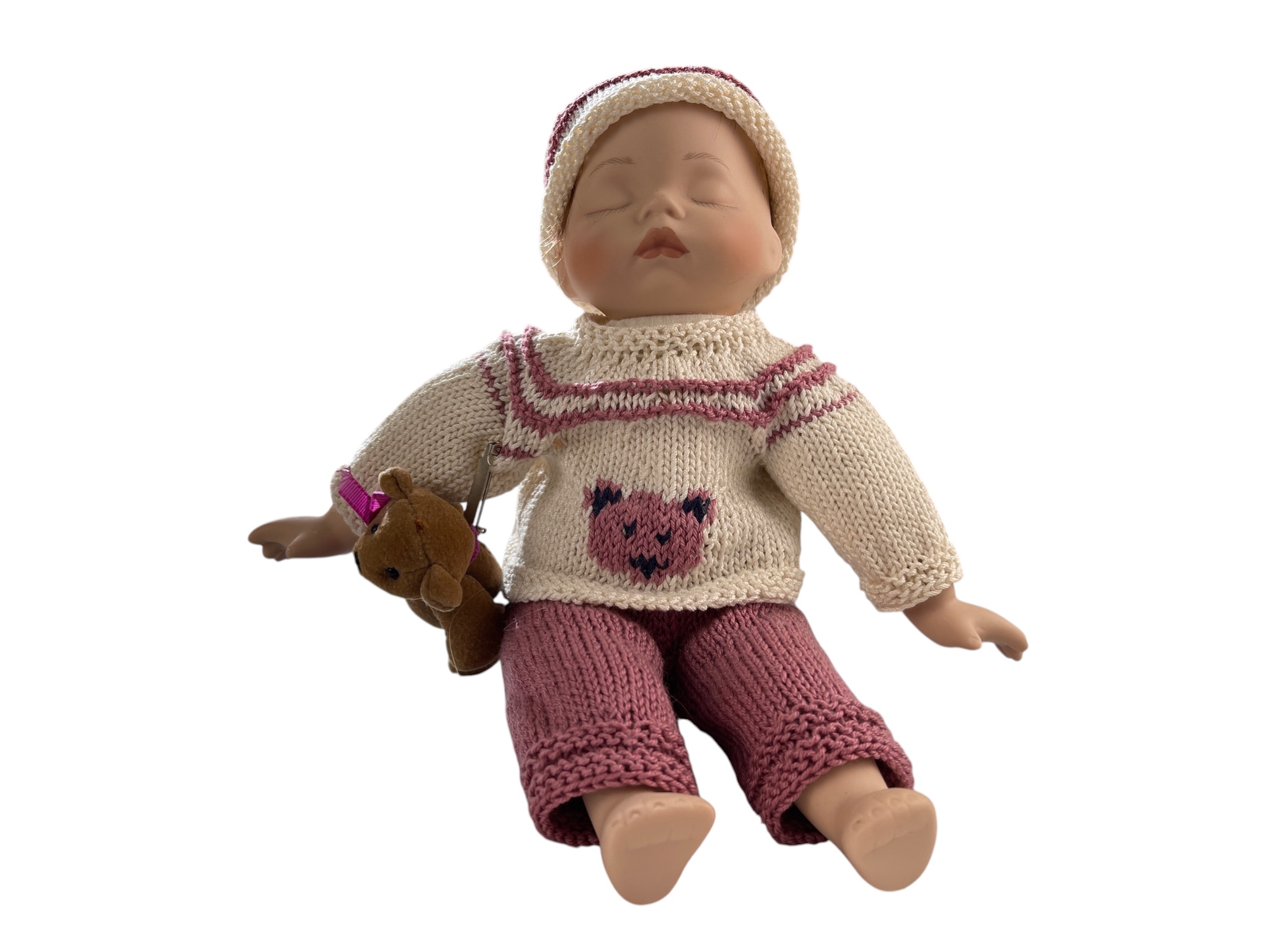 Sammler Puppe Porzellan Puppe 18 cm. Top Zustand    