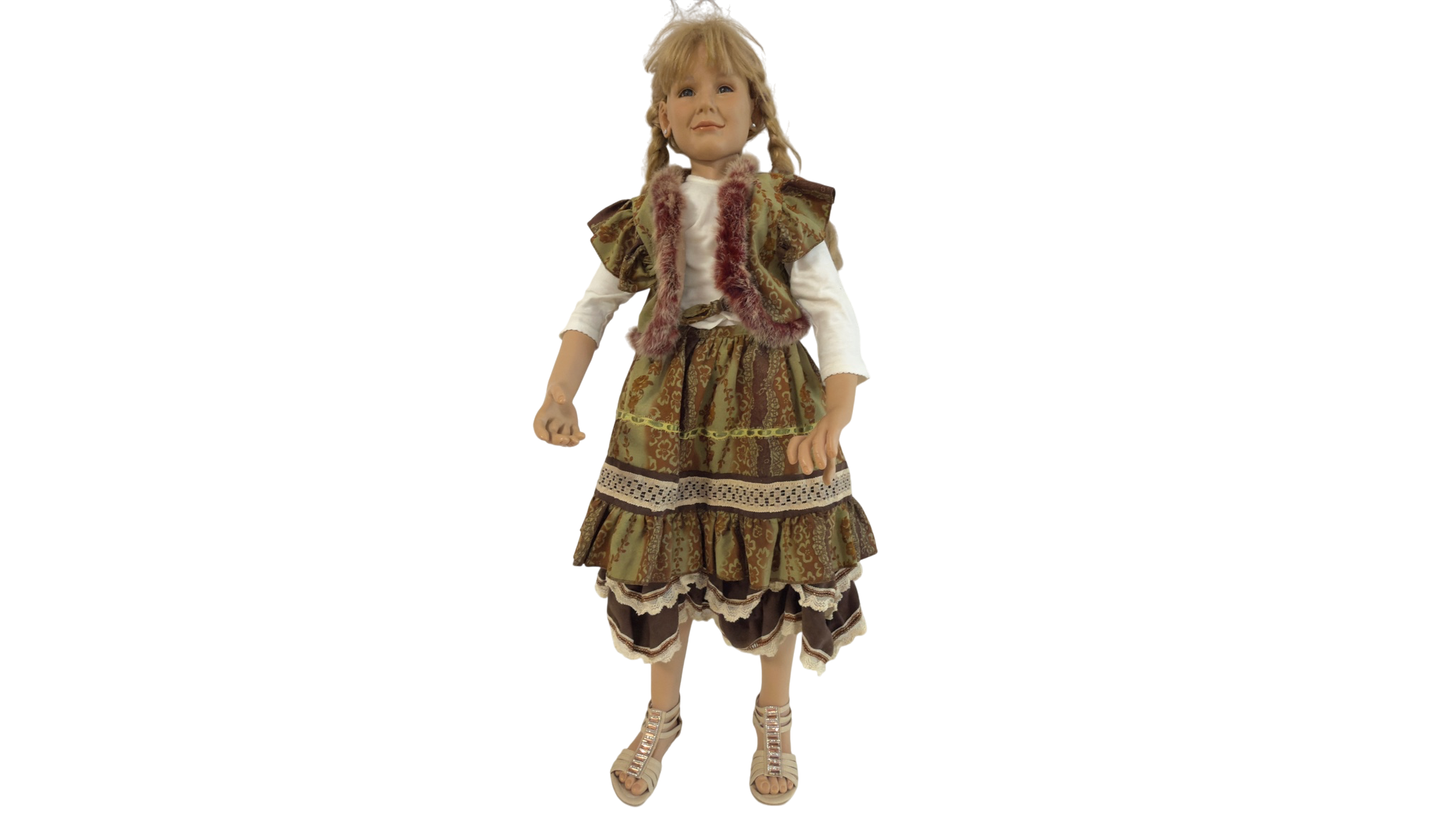 Susan Lippl Künstlerpuppe Vinyl Puppe 105 cm guter Zustand siehe Fotos 