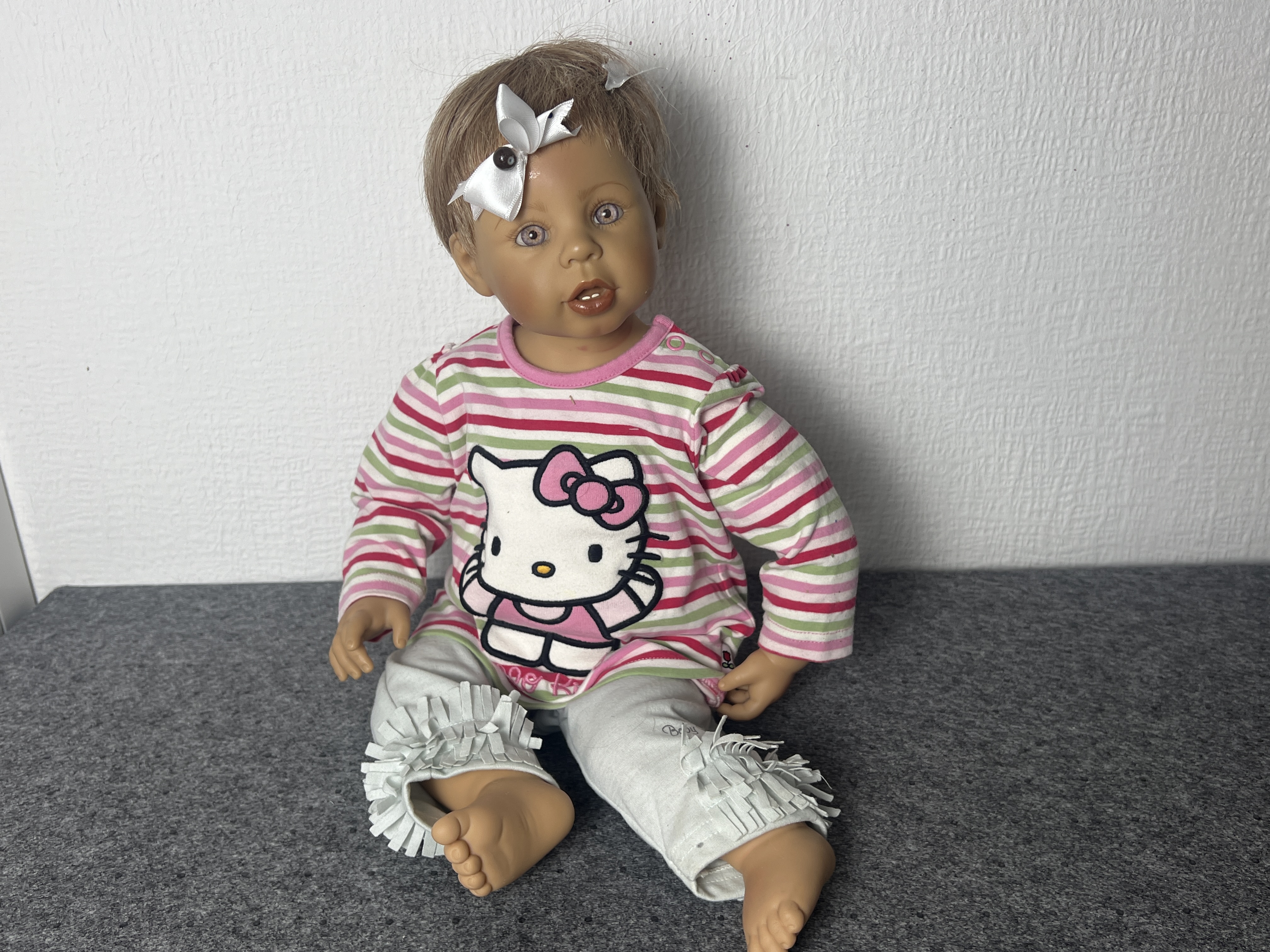 Künstlerpuppe Sammler Vinyl Bettine Klemm Puppe 54 cm. Top Zustand  