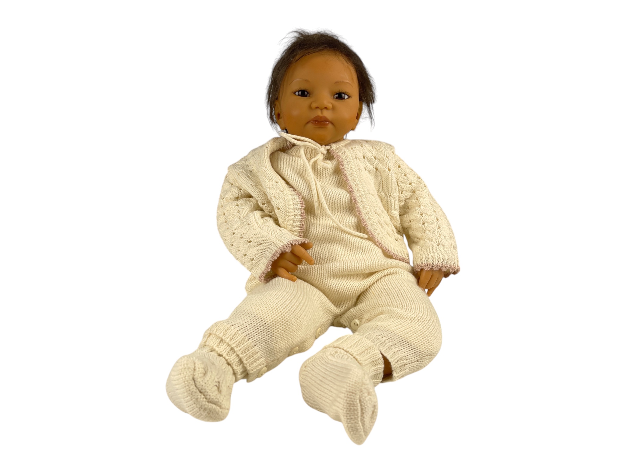 Künstlerpuppe Vinyl Puppe 54 cm. Top Zustand.    