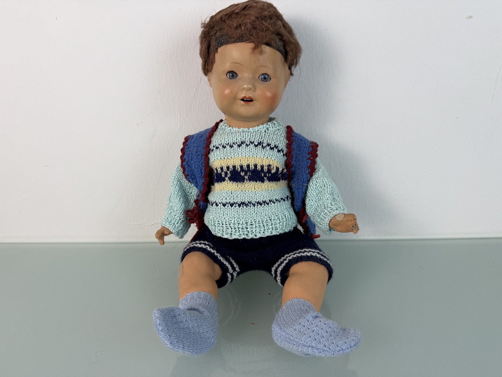 Künstlerpuppe Alte Sammler Puppe 45 cm Zustand Siehe Foto   