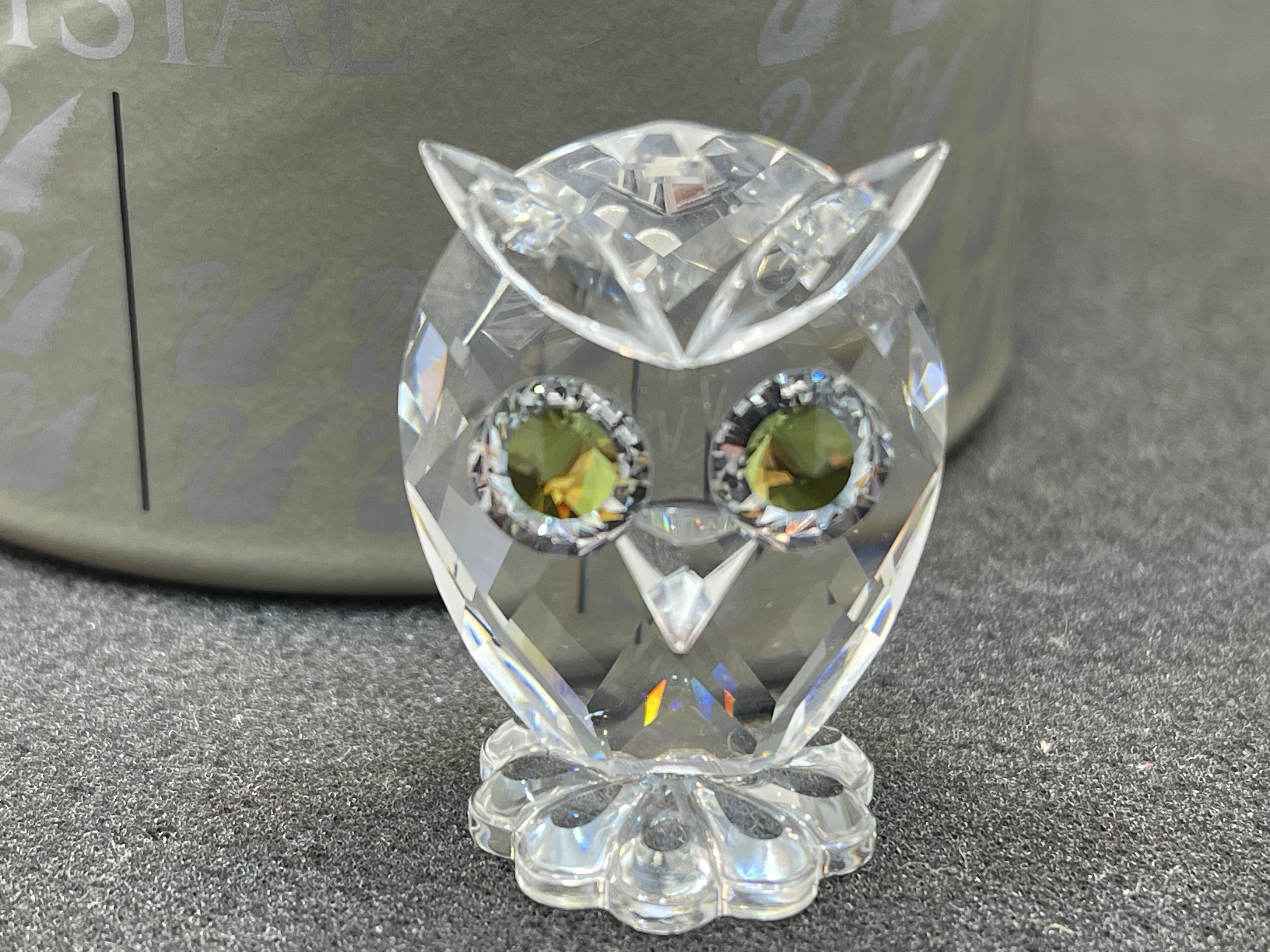 Swarovski Figur 010014 Eule 3,5 cm. Mit Ovp & Zertifikat. Zustand  siehe Fotos 
