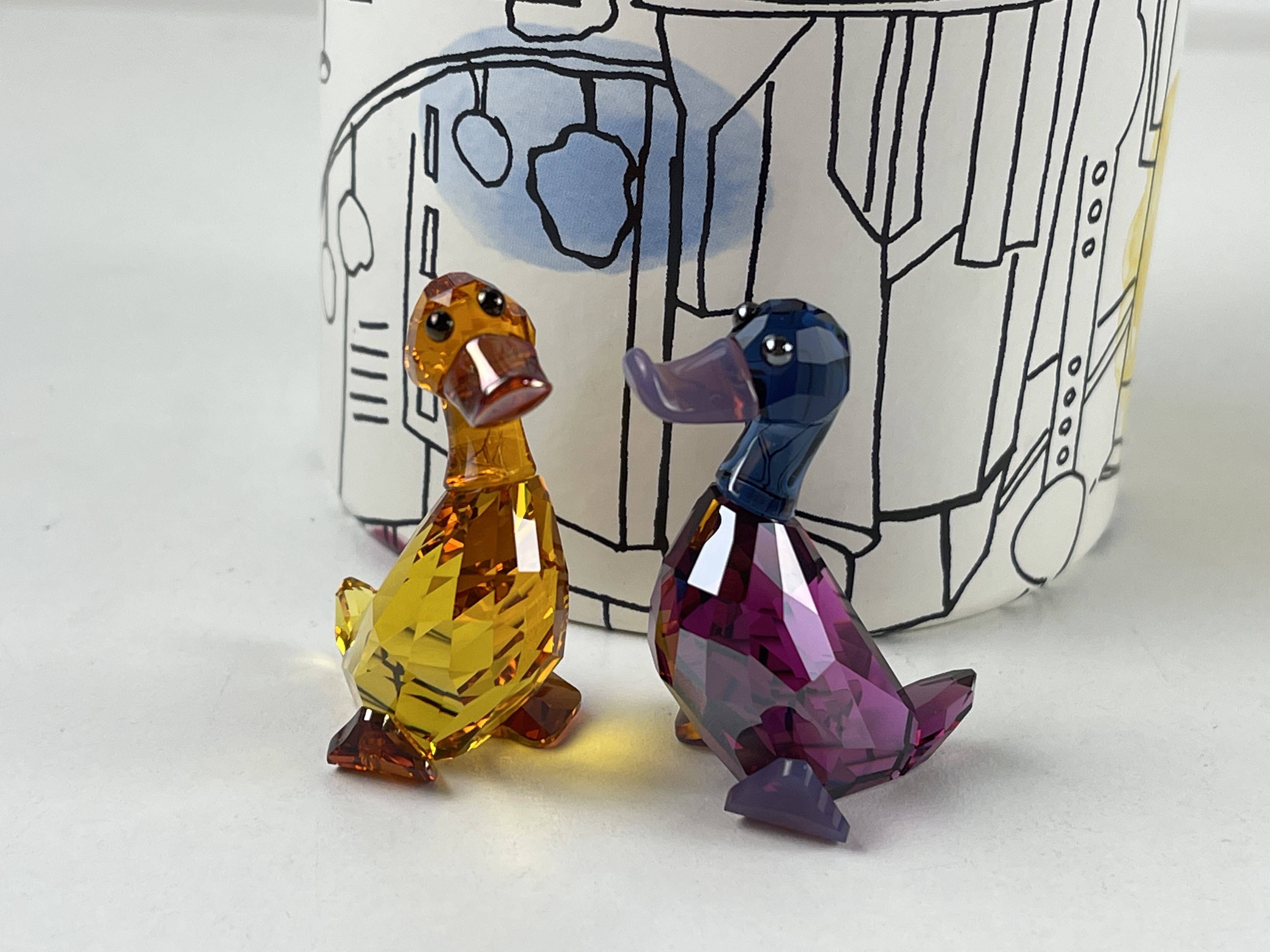 Swarovski Figur 1039868 Lovelots Enten Lily + Luke 3,7 cm. Ovp & Zertifikat Top Zustand 