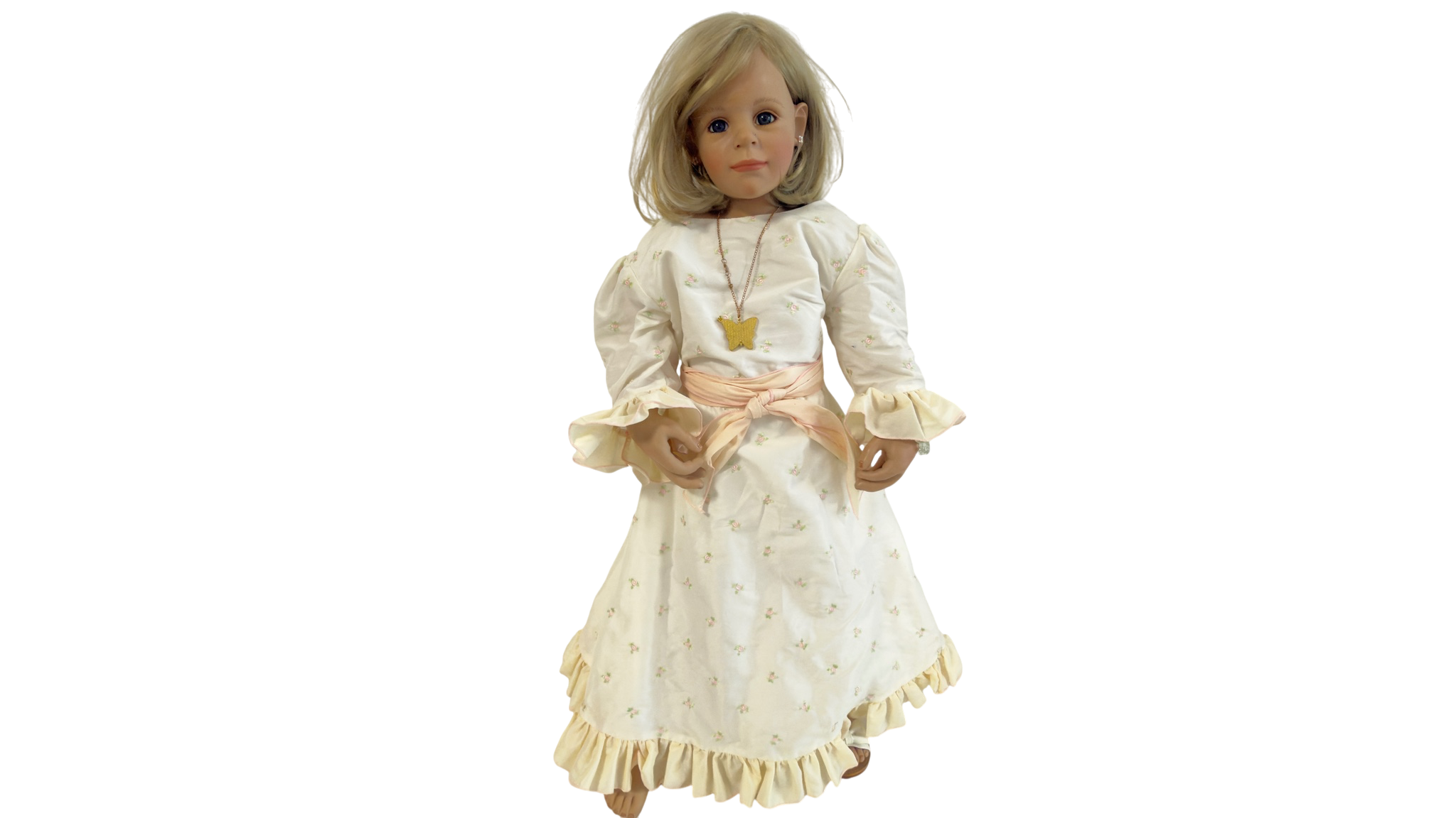 Künstlerpuppe Susan Lippl Vinyl Puppe 88 cm. Guter Zustand siehe Fotos 