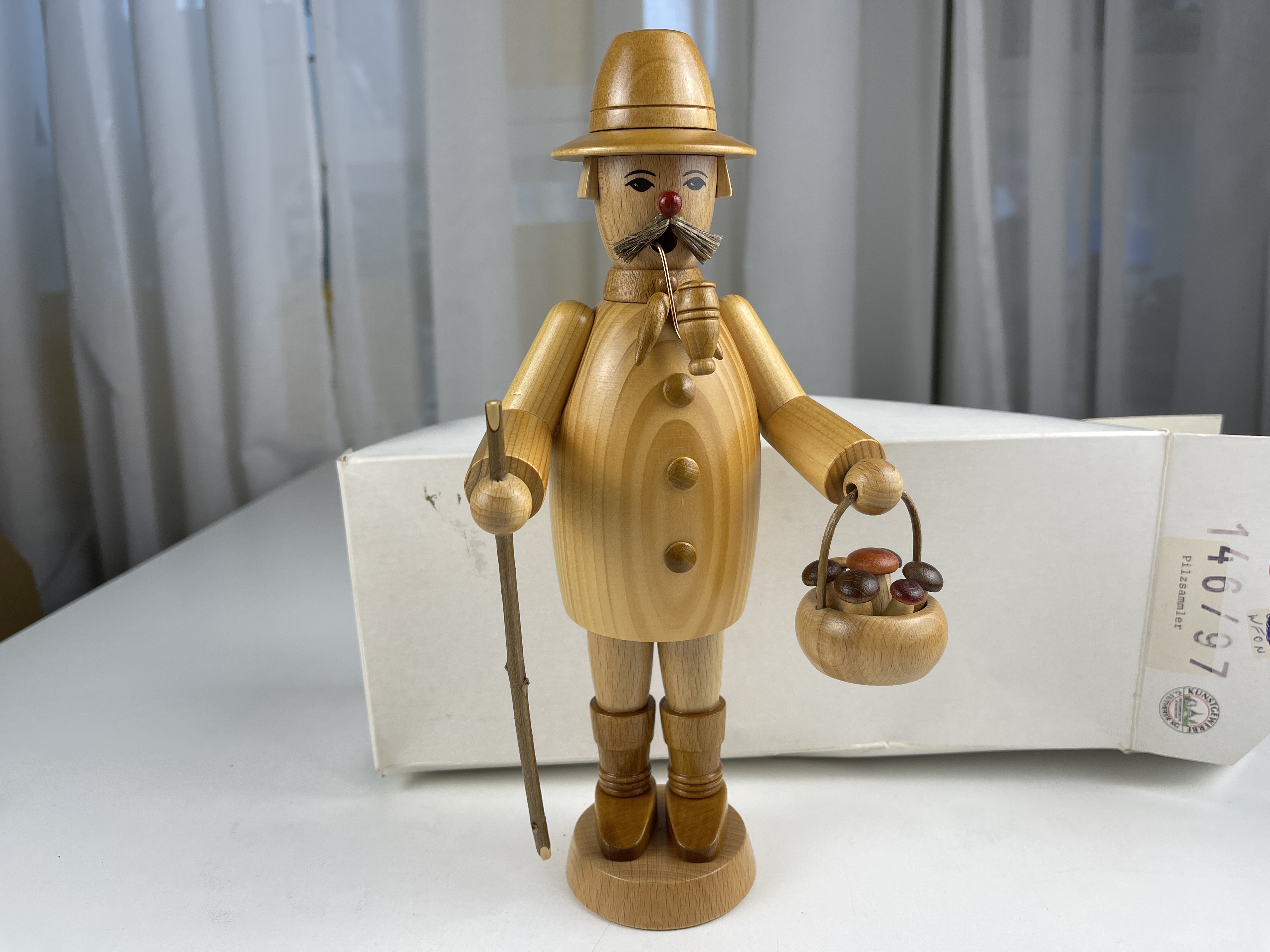 Erzgebirge Figur Räuchermann Holzfigur 27 cm. Top Zustand    