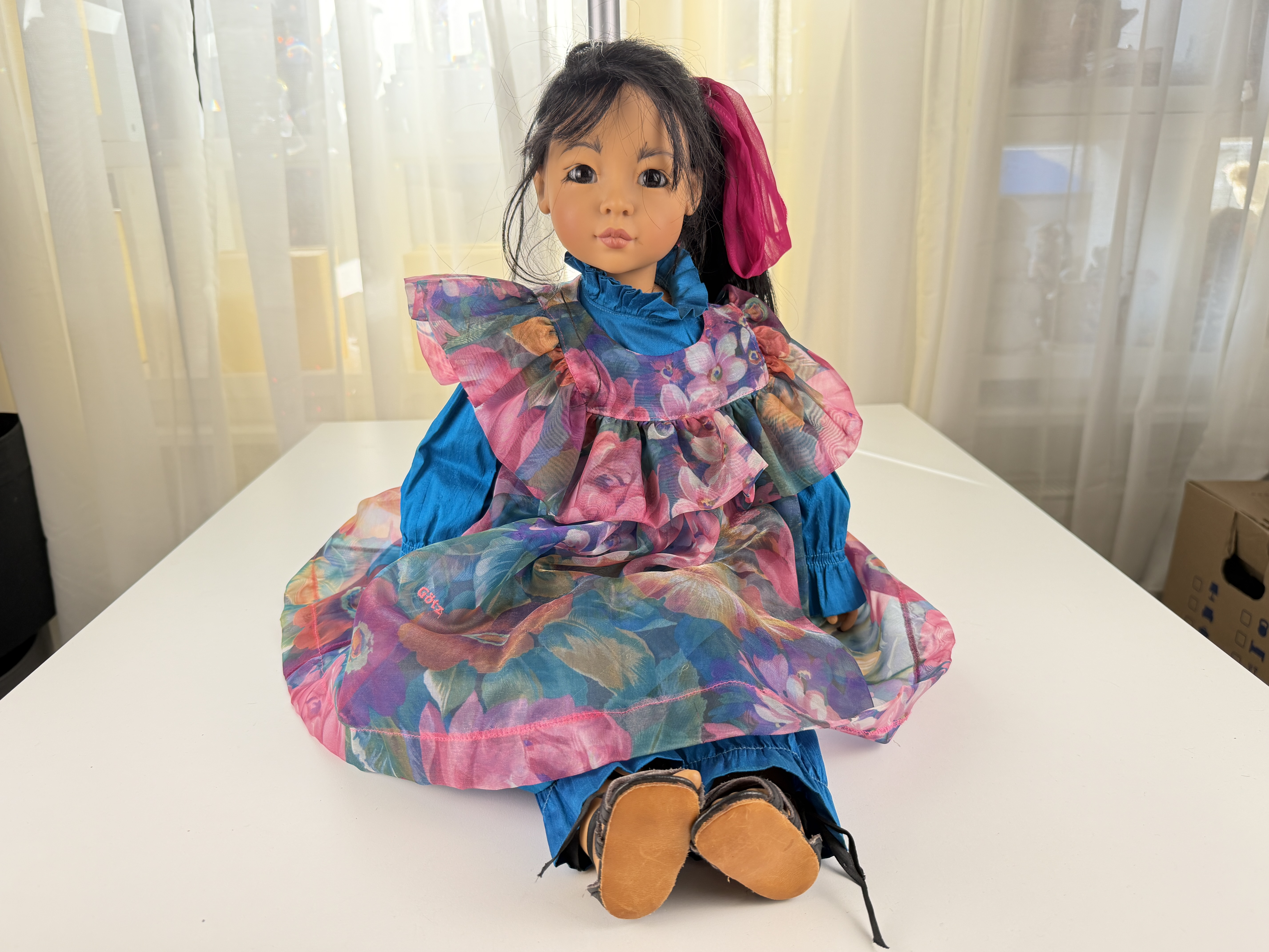 Künstlerpuppe Götz Joke Grobben Vinyl Puppe 63 cm Top Zustand 