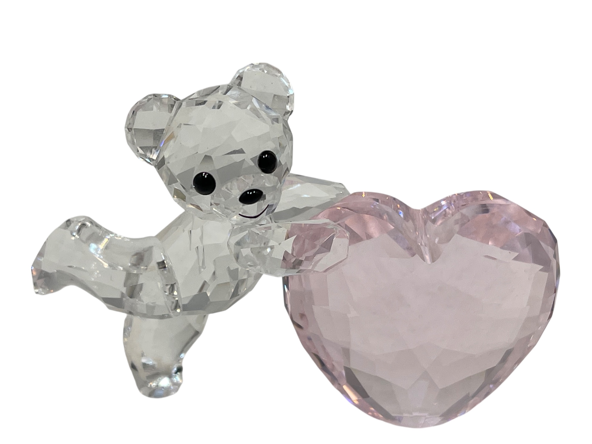  Swarovski Figur 5265323 Kris Bär Mit Herz Rosa 7 cm Top Zustand 