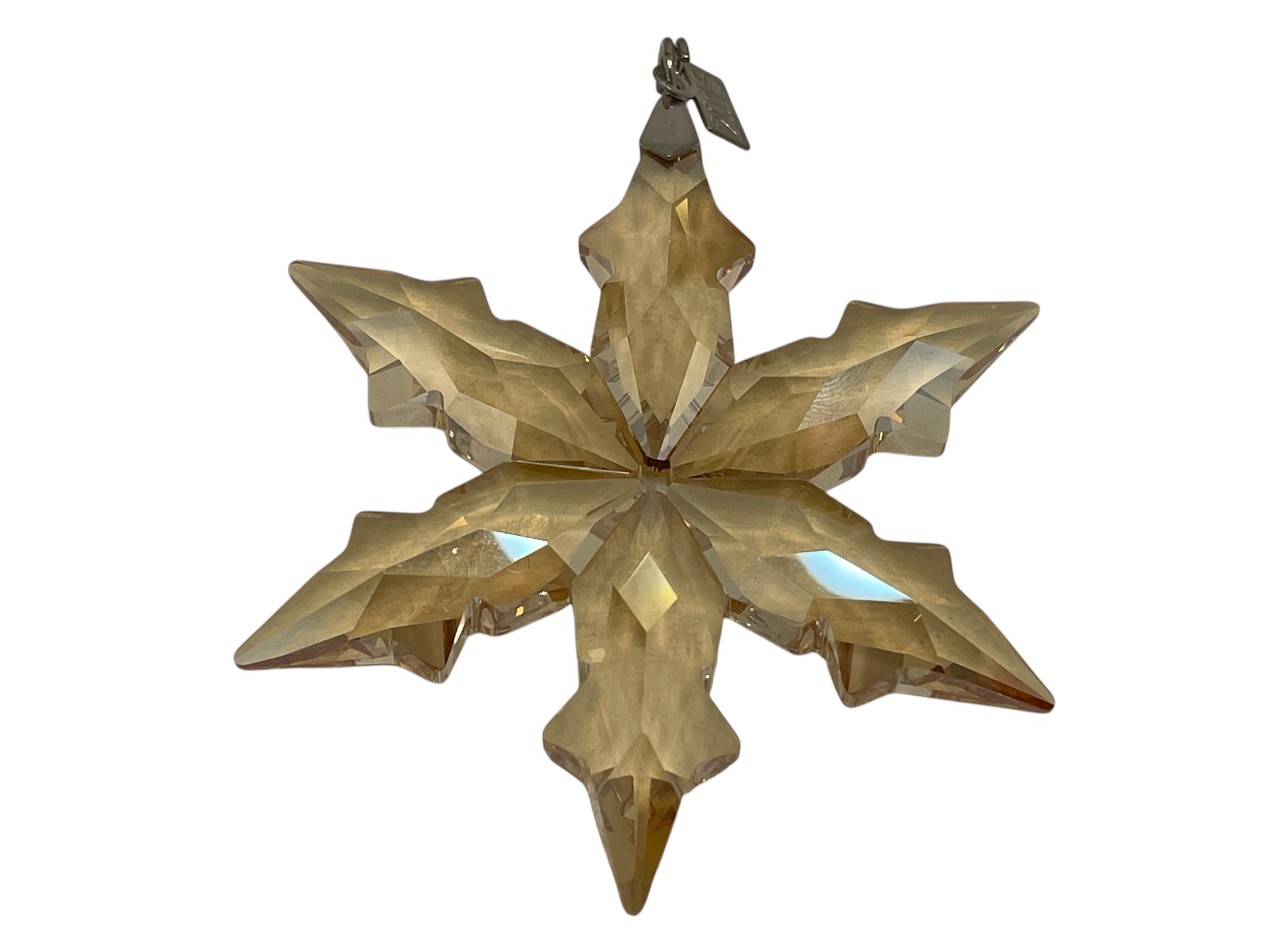 Swarovski Figur 5135903 Weihnachtsstern 2015 Gold Groß 7,4 cm. Top Zustand. 