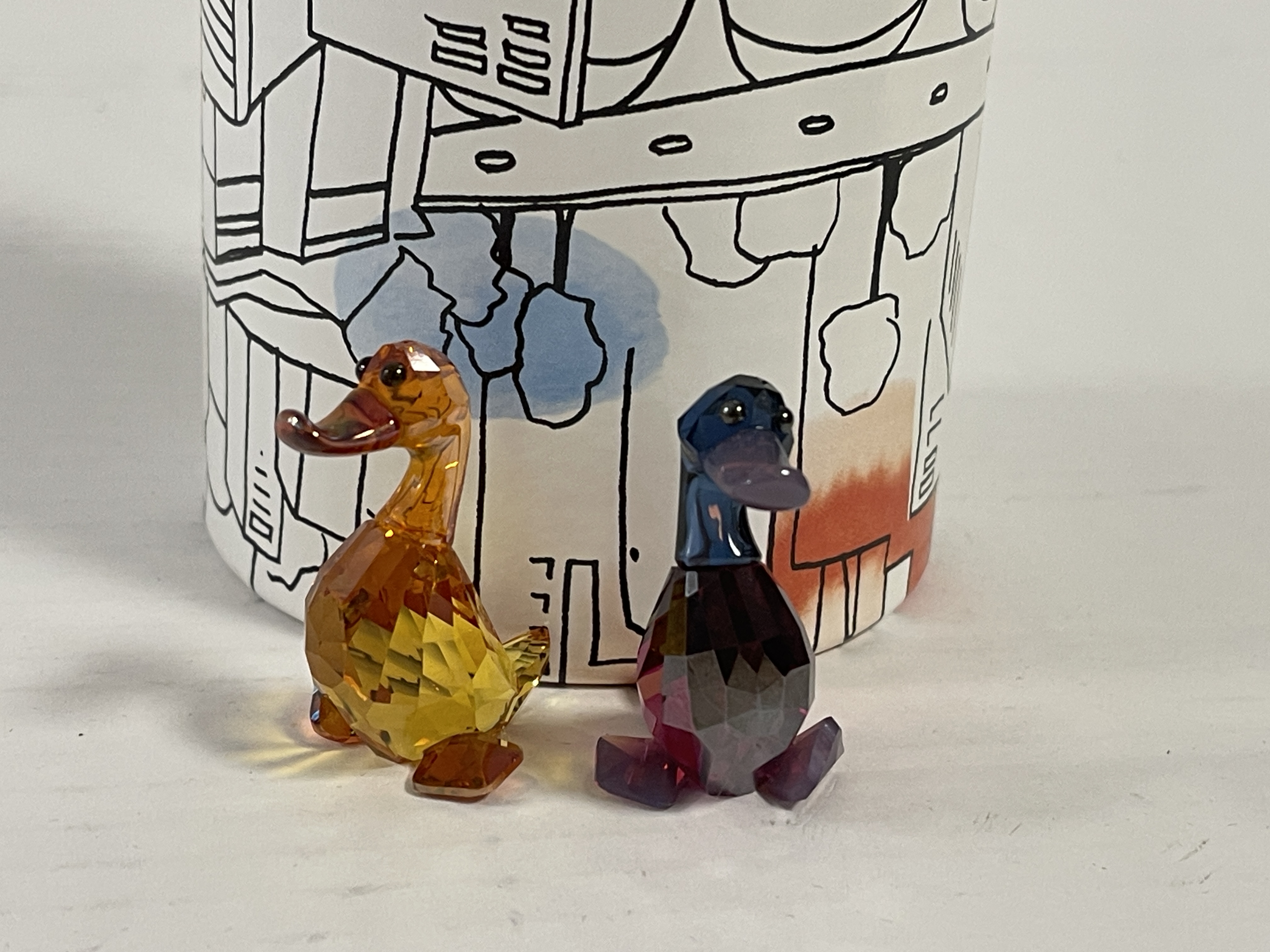 Swarovski Figur 1039868 Lovelots Enten Lily + Luke 3,7 cm. Ovp & Zertifikat Top Zustand