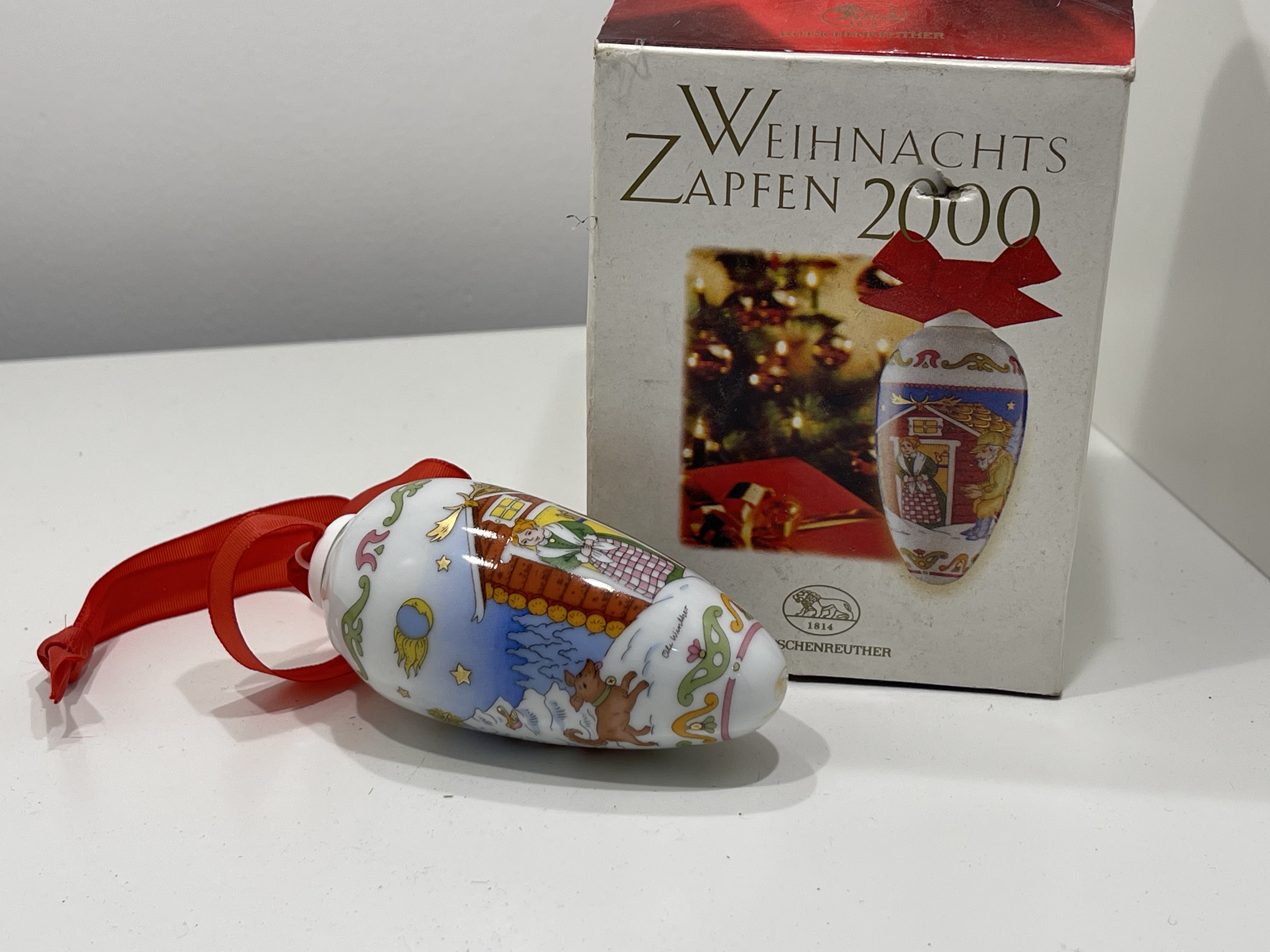 Hutschenreuther Weihnachtszapfen 2000. Top Zustand. OVP 