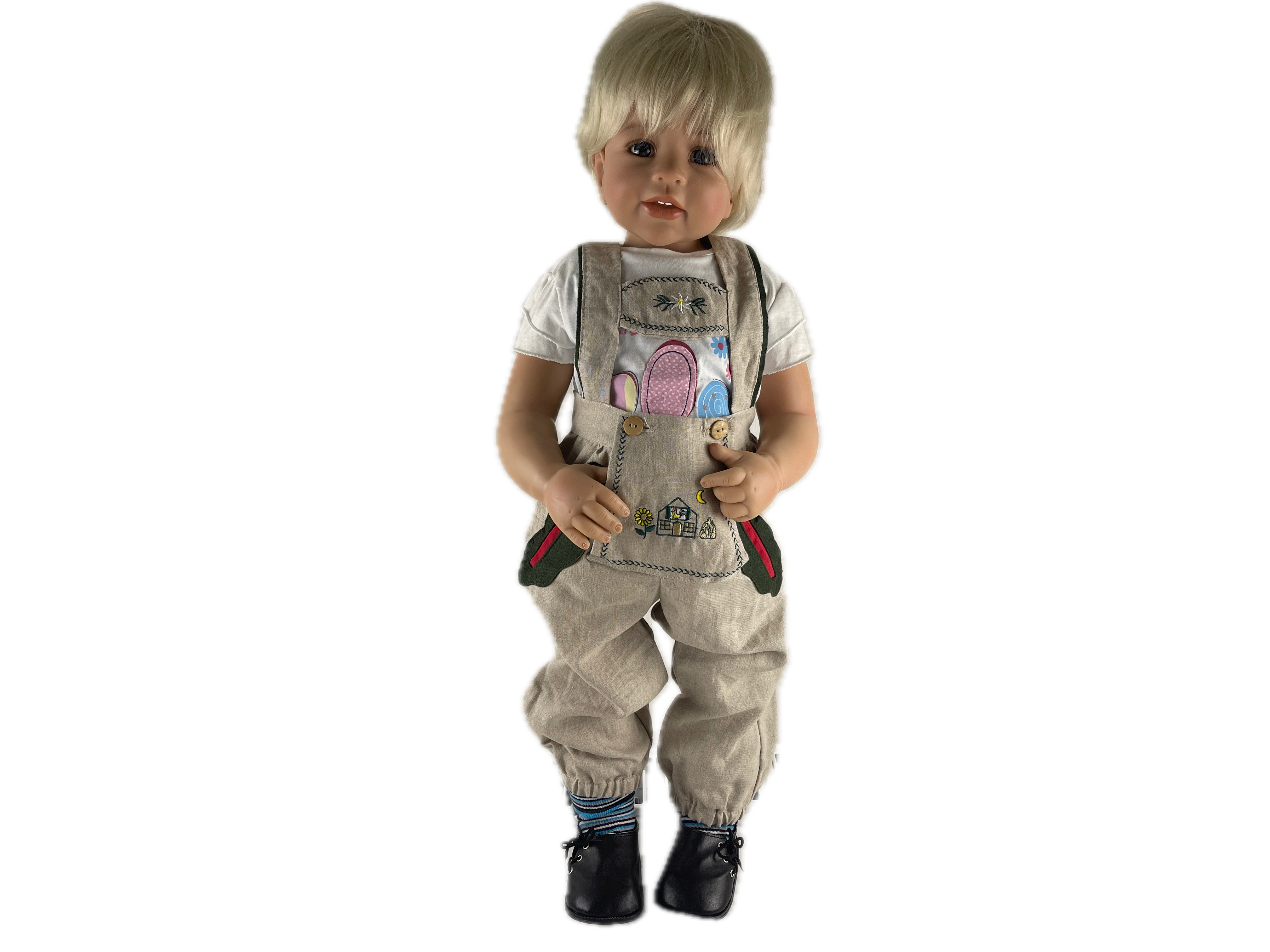 Monika Levenig Künstlerpuppe Vinyl Puppe 75 cm. Top Zustand
