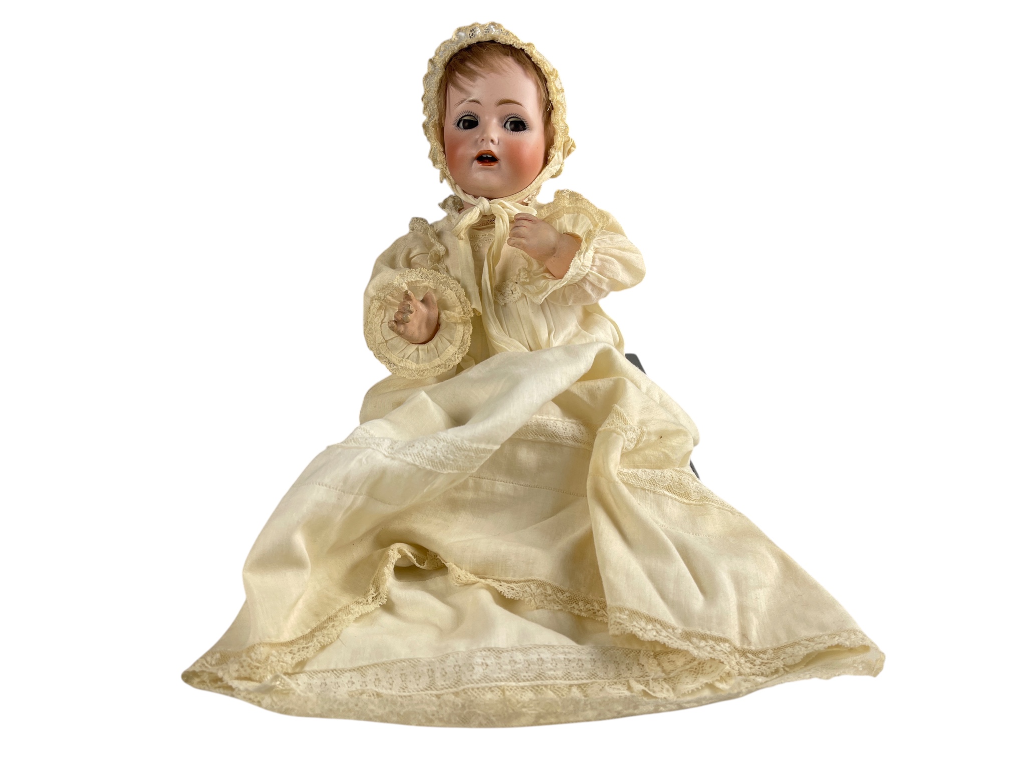 Alte Puppe J.D.K Kestner Porzellan Puppe 31 cm. Zustand siehe Fotos 