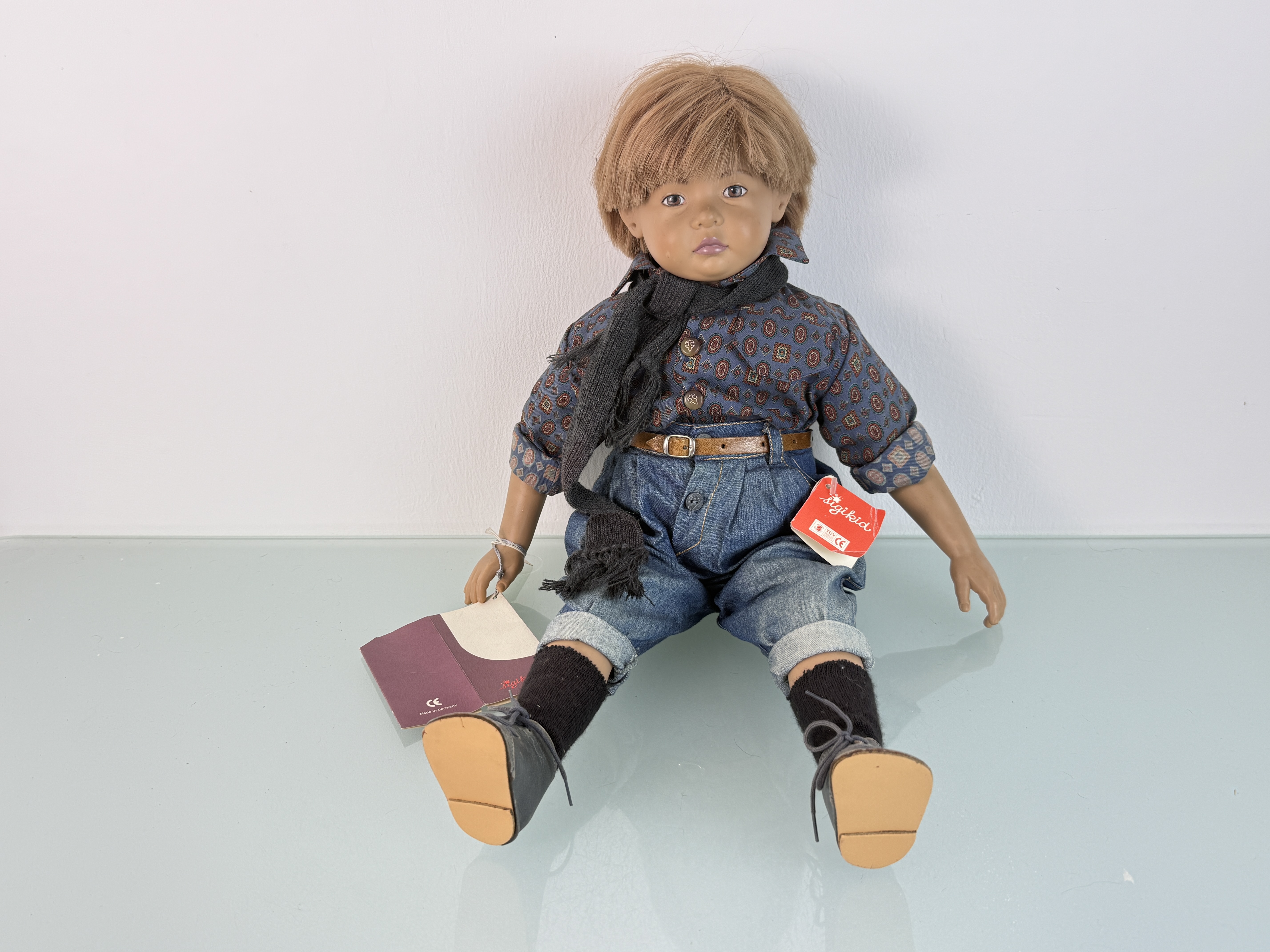 Künstlerpuppe Sigikid Vinyl Puppe 56 cm. Top Zustand
