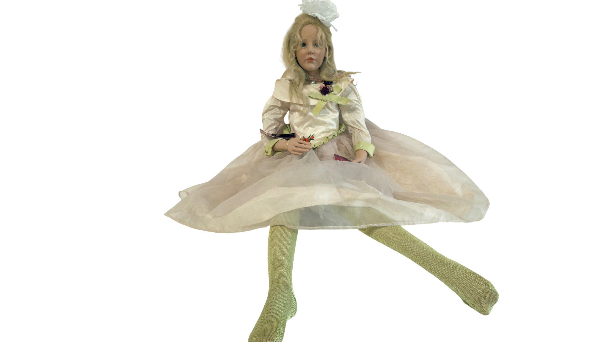 Künstlerpuppe Götz Hildegard Günzel Vinyl Puppe CONSTANCE 110 cm. Top Zustand