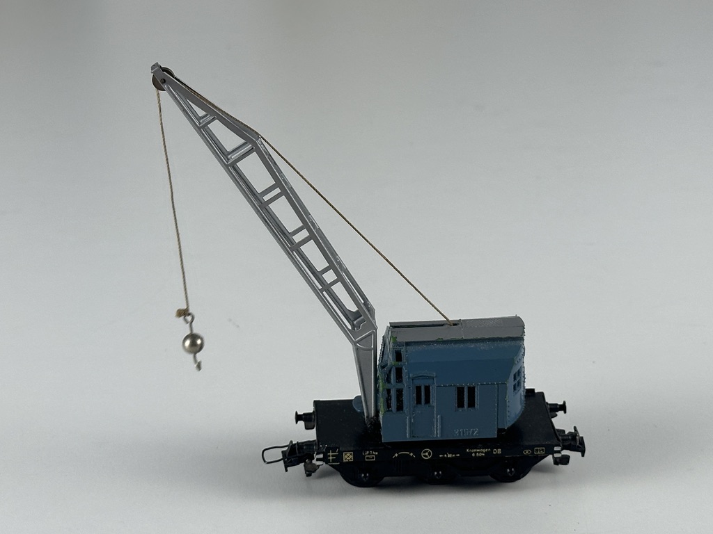 Sammler Modell Märklin H0 4611 Kranwagen 13,2 x 9 x 4,4 cm  - Zustand siehe Fotos