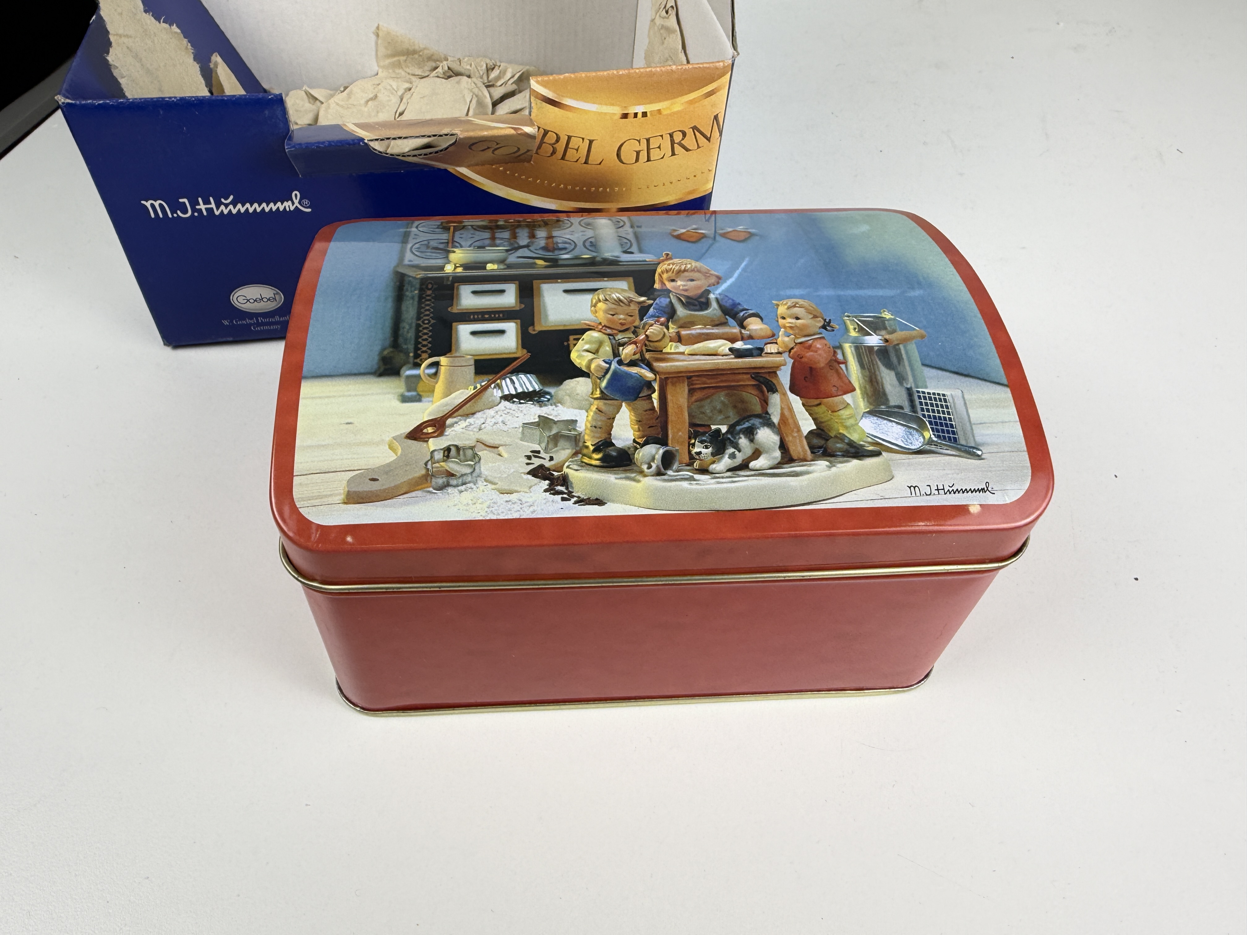 Hummel Keksdosen Blechdose 8,5 cm. Top Zustand   