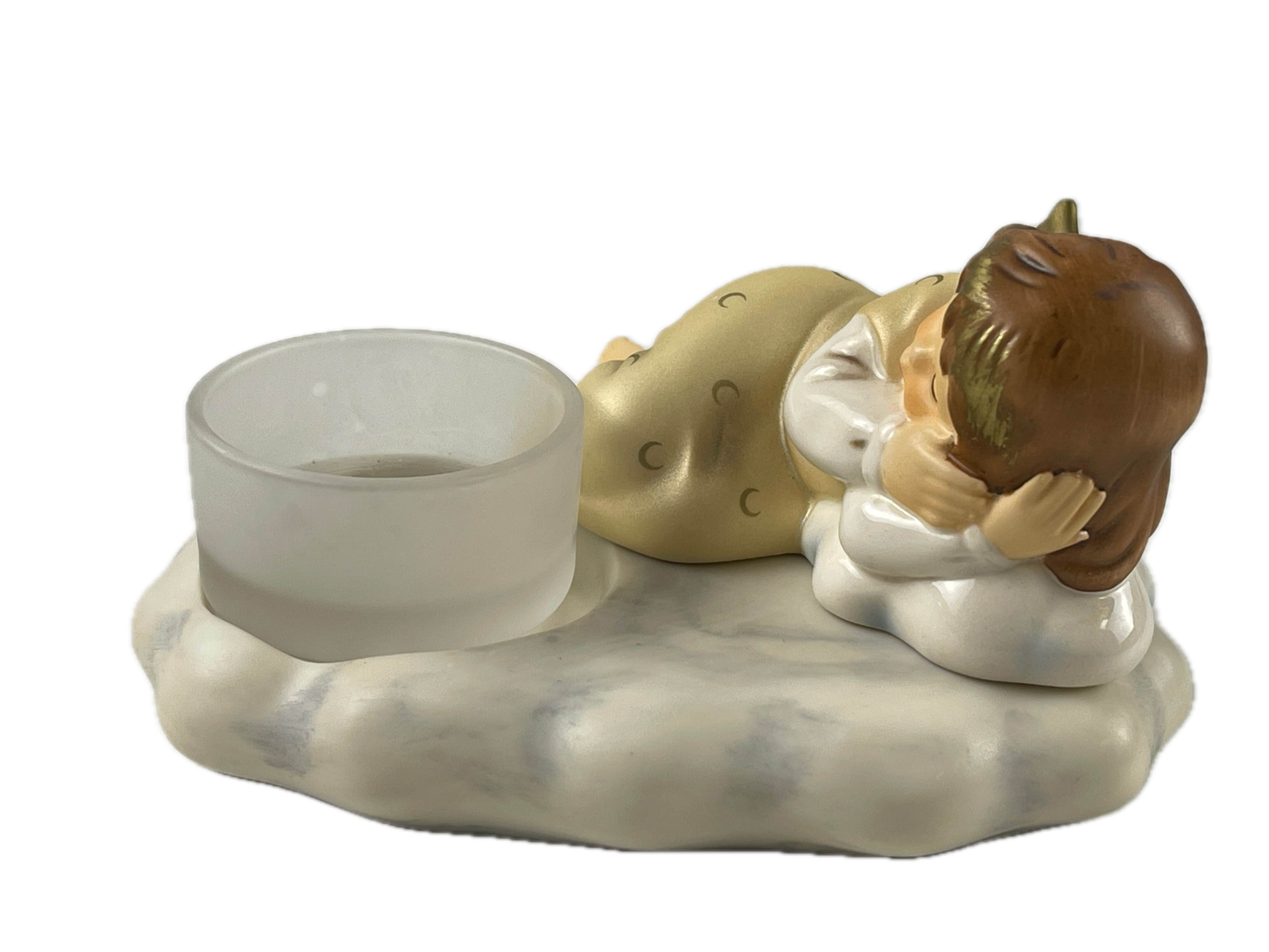 Goebel Engel Figur Porzellan Teelichthalter 11 cm. Top Zustand 