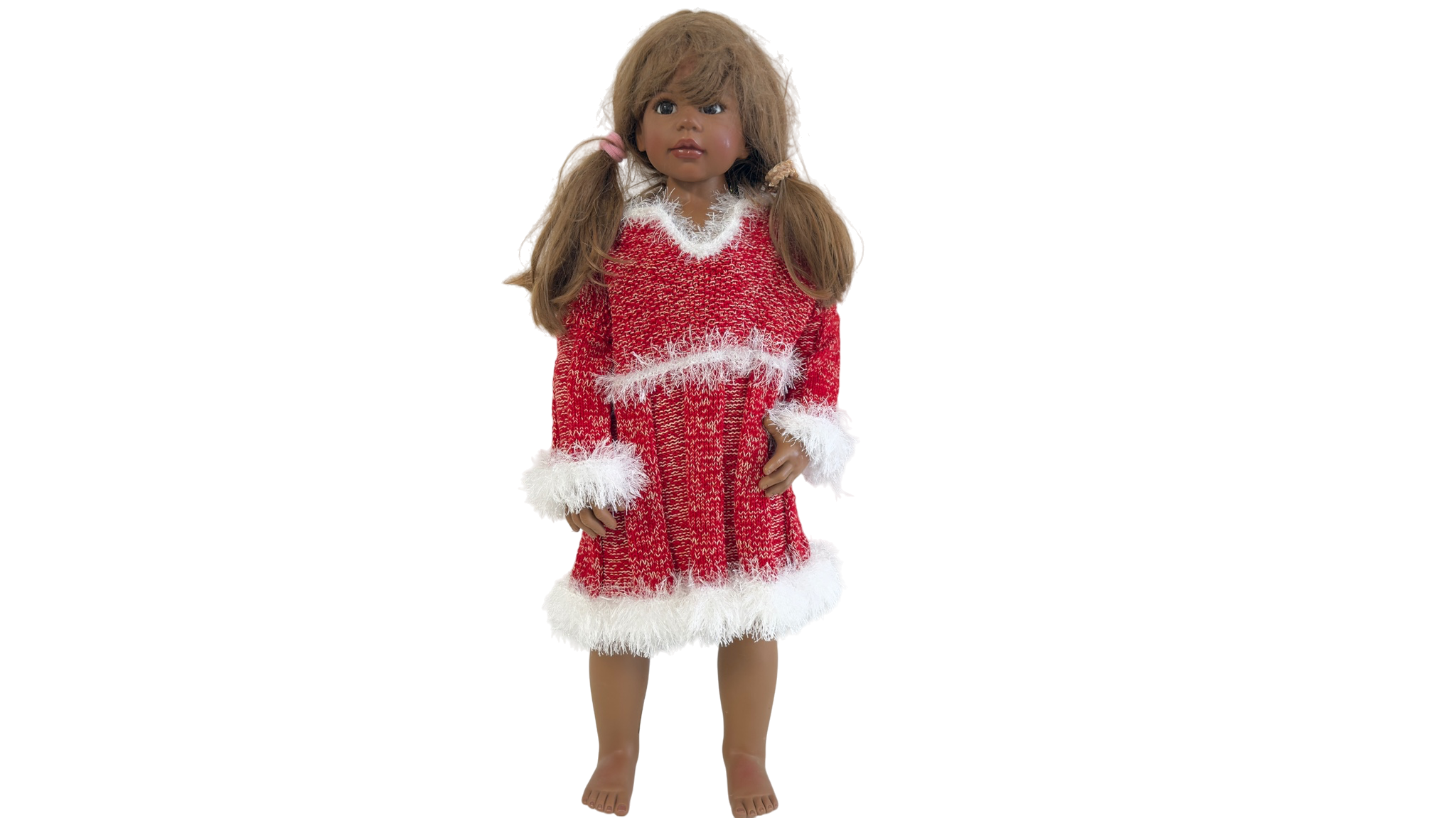 Monika Levenig Künstlerpuppe Vinyl Puppe 88 cm. Zustand siehe Bilder 