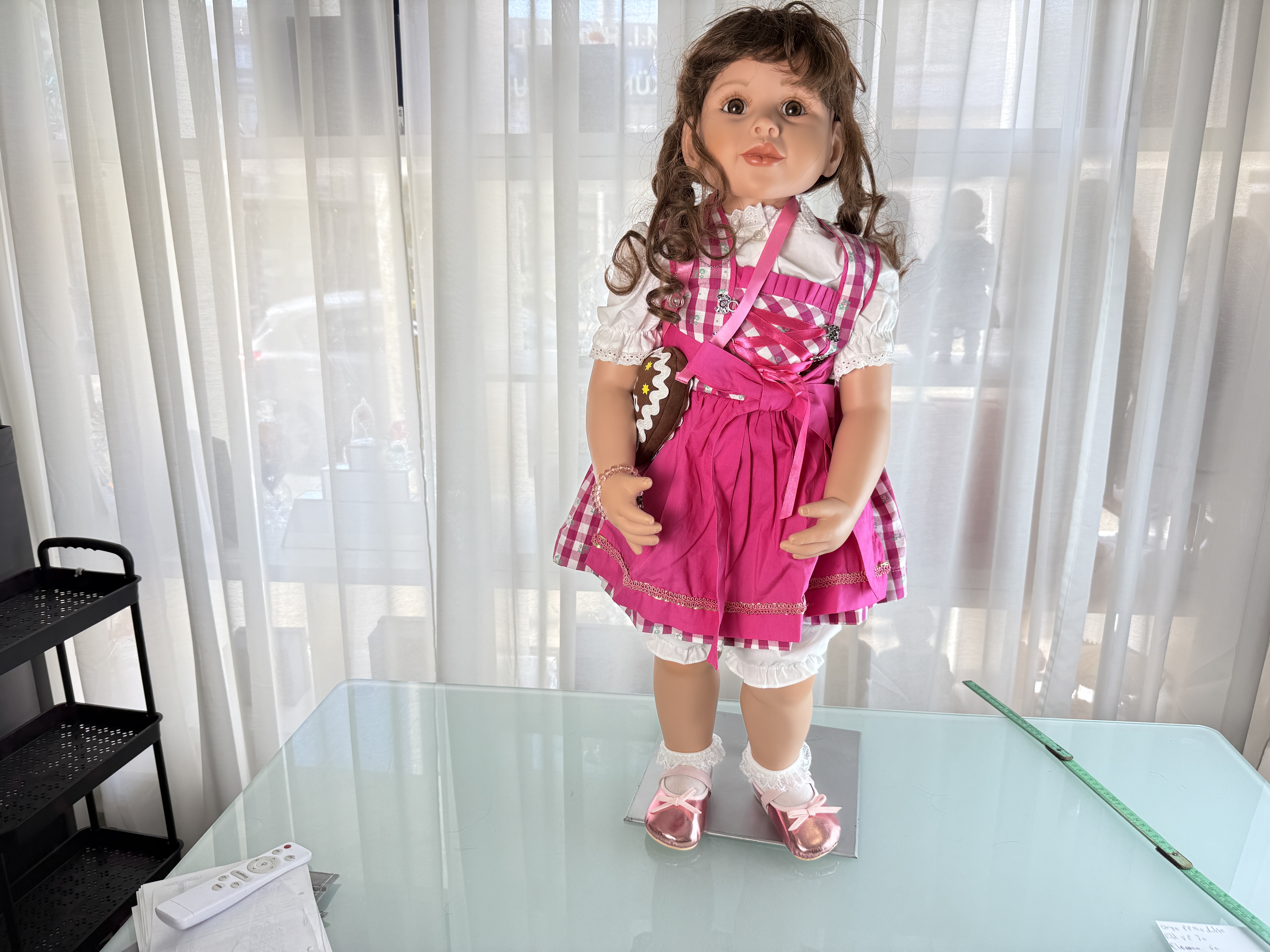 Künstlerpuppe Puppe Monika Peter Leicht Vinyl Puppe 83 cm. Top Zustand 