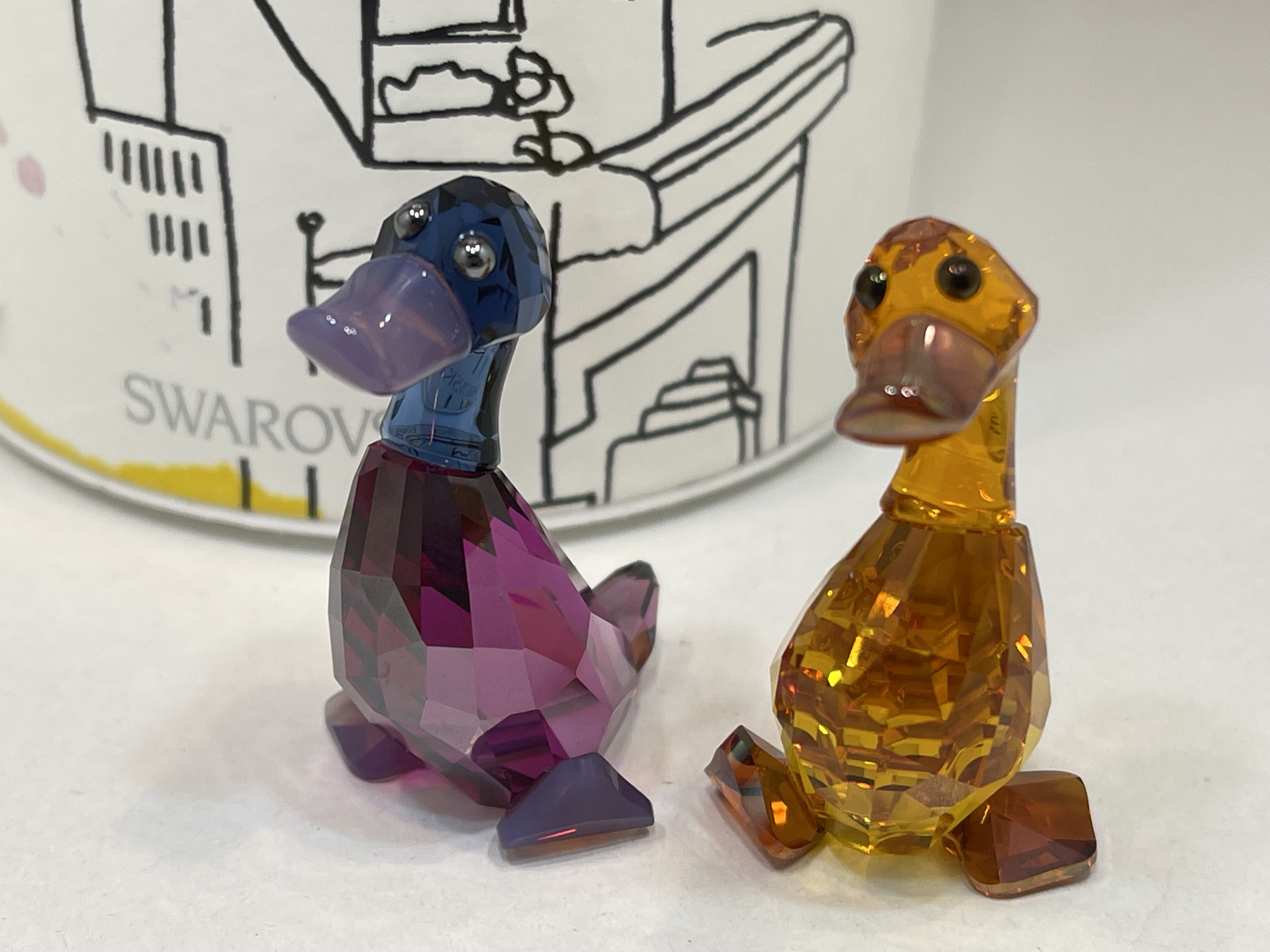Swarovski Figur 1039868 Lovelots Enten Lily + Luke 3,7 cm. Ovp & Zertifikat Top Zustand  